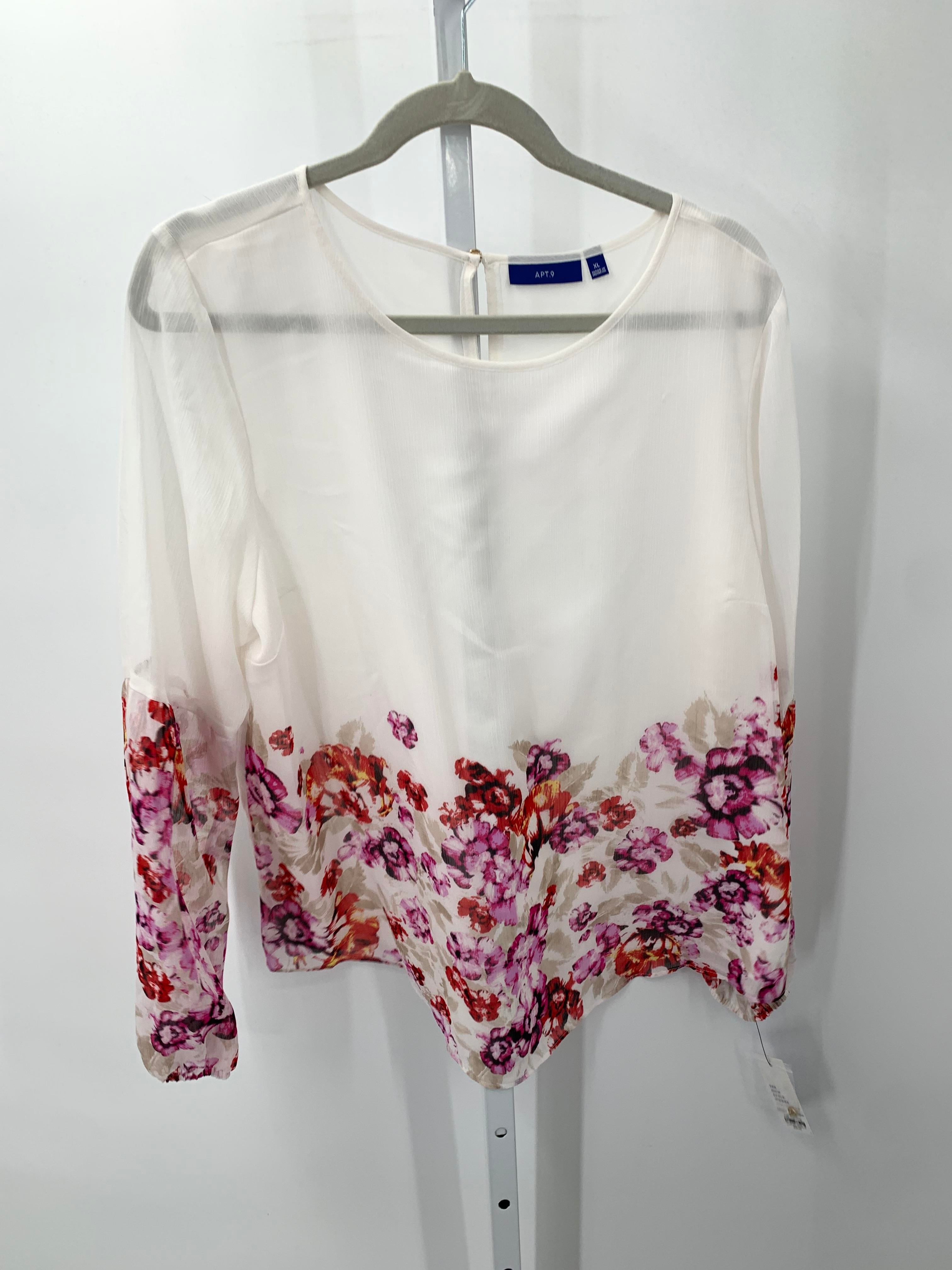 Apt. 9 Size Extra Large Misses Long Sleeve Shirt