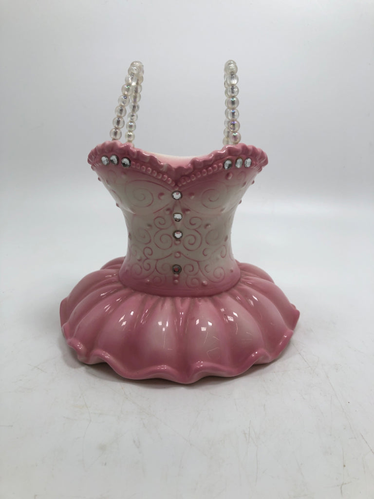 CERAMIC BALLERINA TUTU COIN BANK.