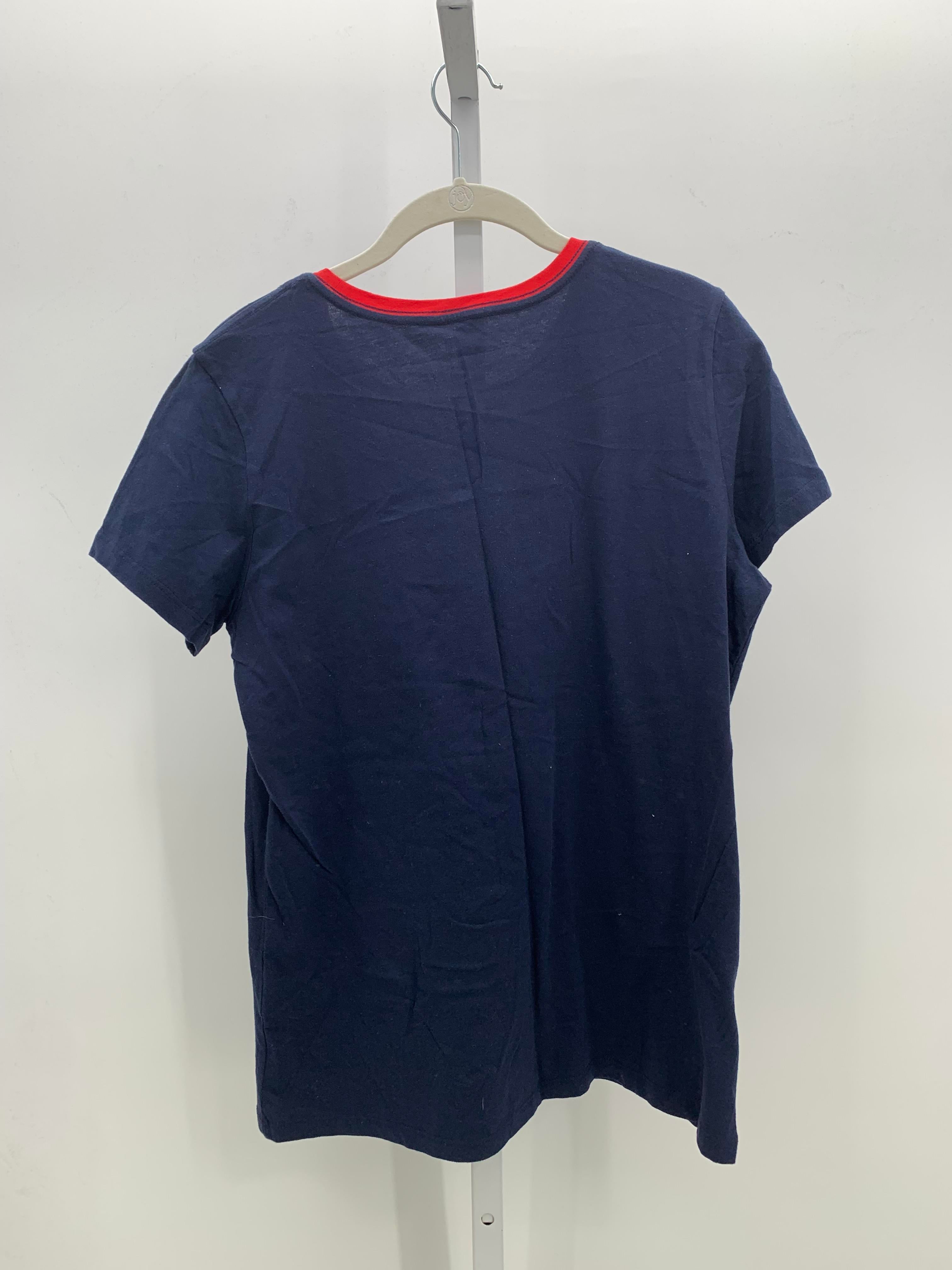 Nautica Size Large Misses Short Sleeve Shirt