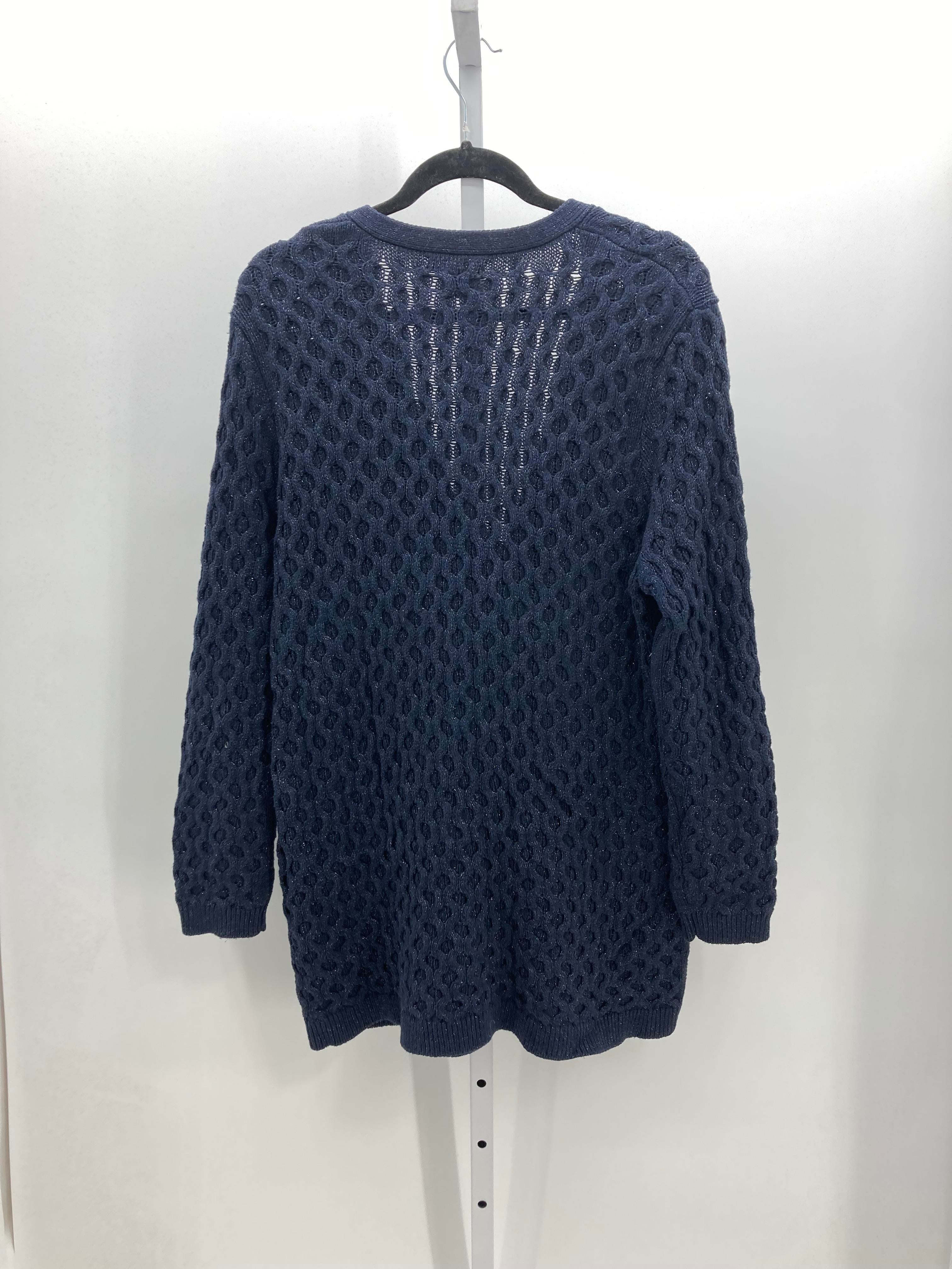 Lands End Size 1X Womens Long Slv Sweater