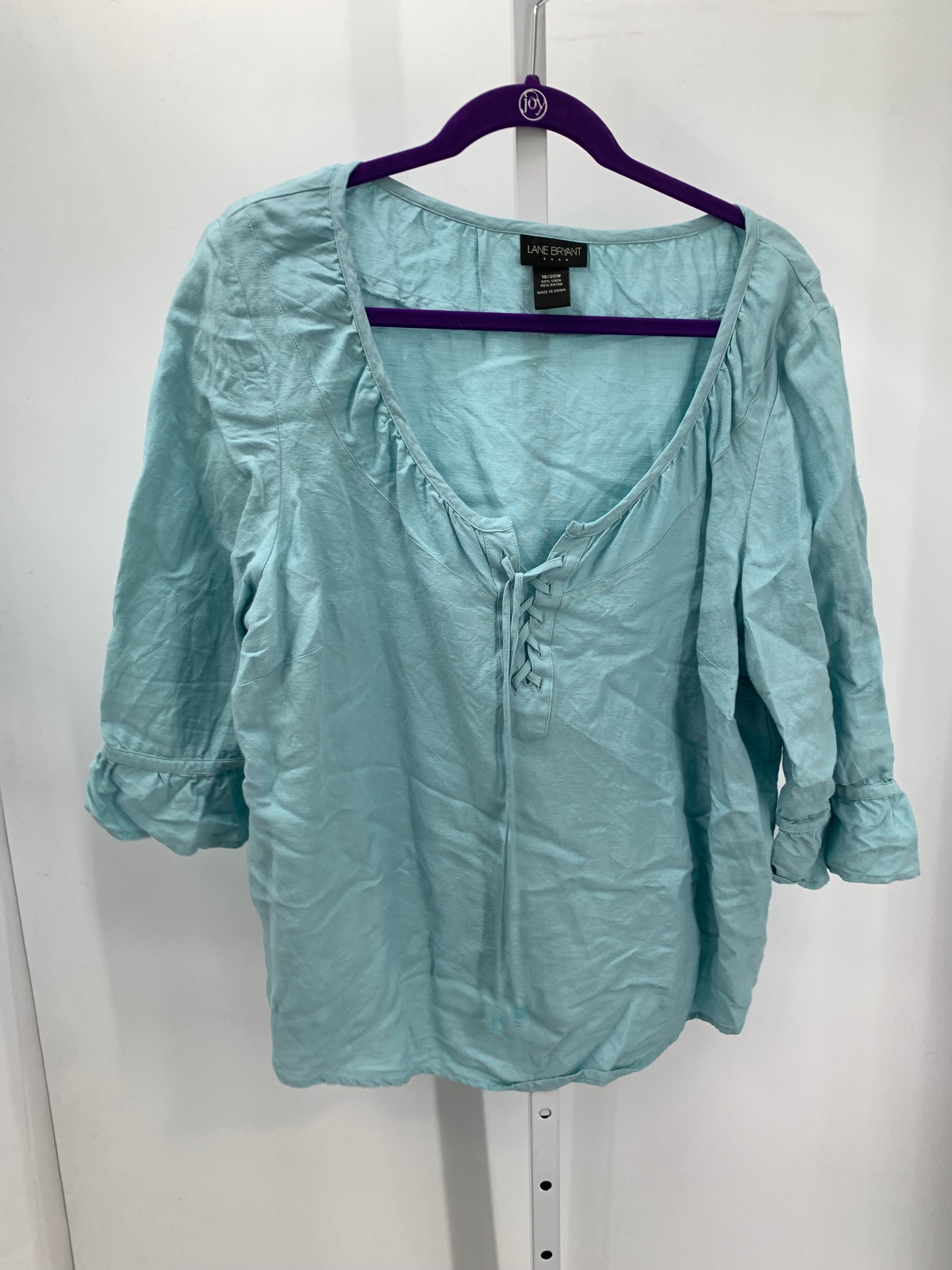 Lane Bryant Size 18/20 W Womens 3/4 Sleeve Shirt