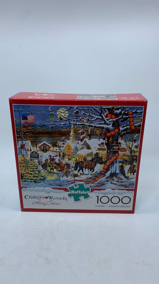 NIB CHARLES WYSOCKI WINTER SCENE PUZZLE.