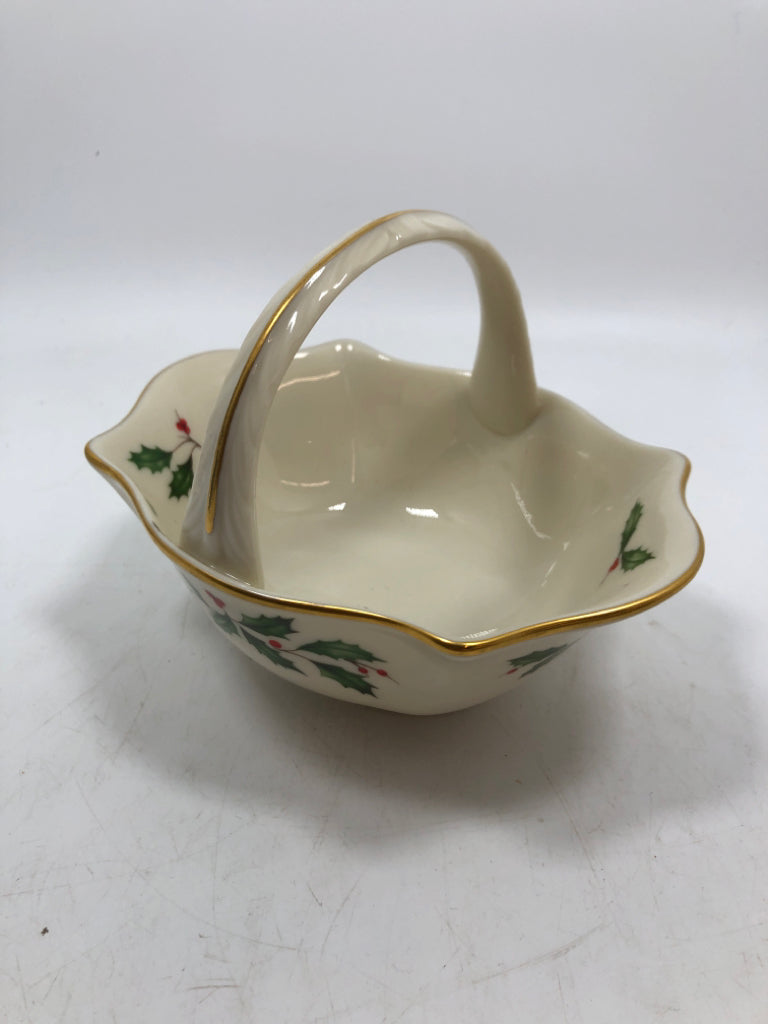 HOLLY BASKET - LENOX.