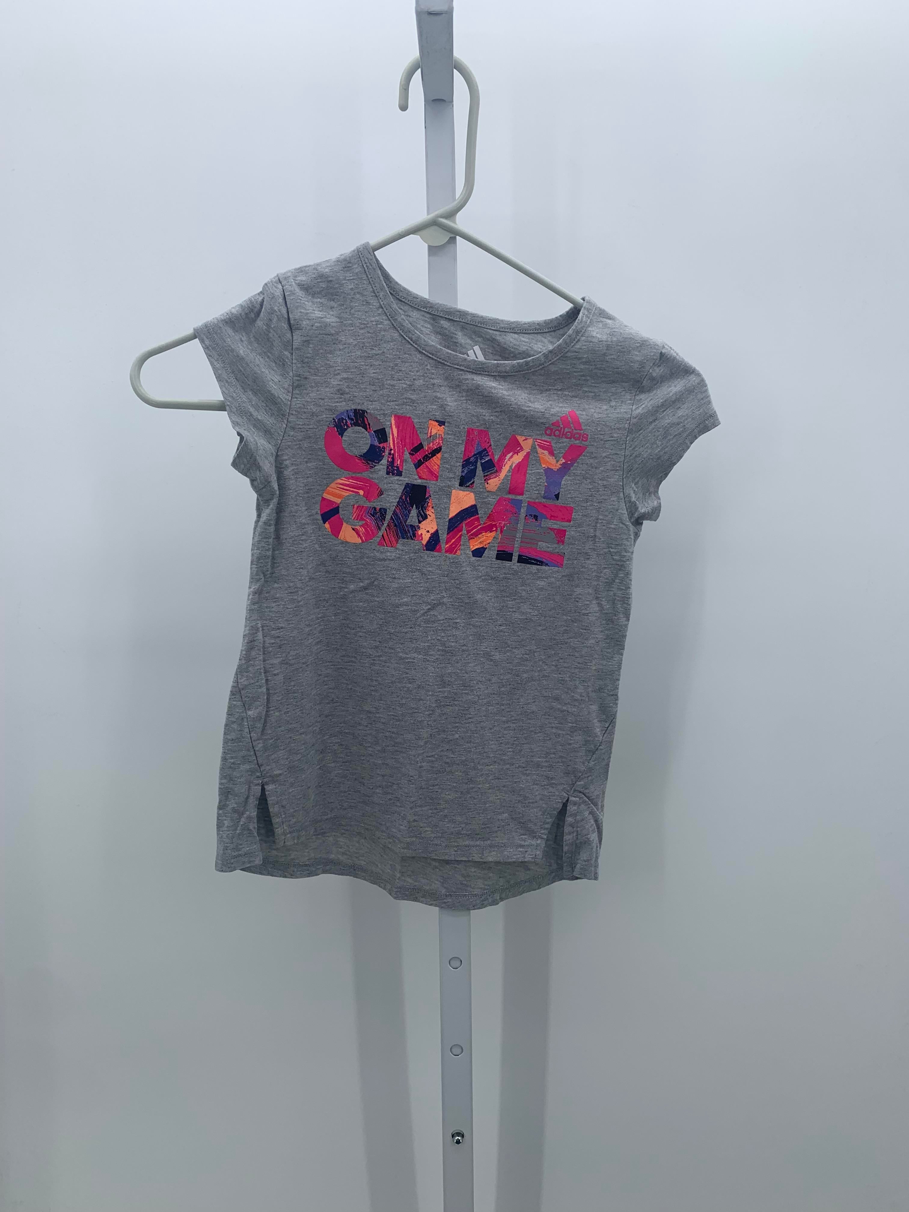 Adidas Size 6X Girls Short Sleeve Shirt