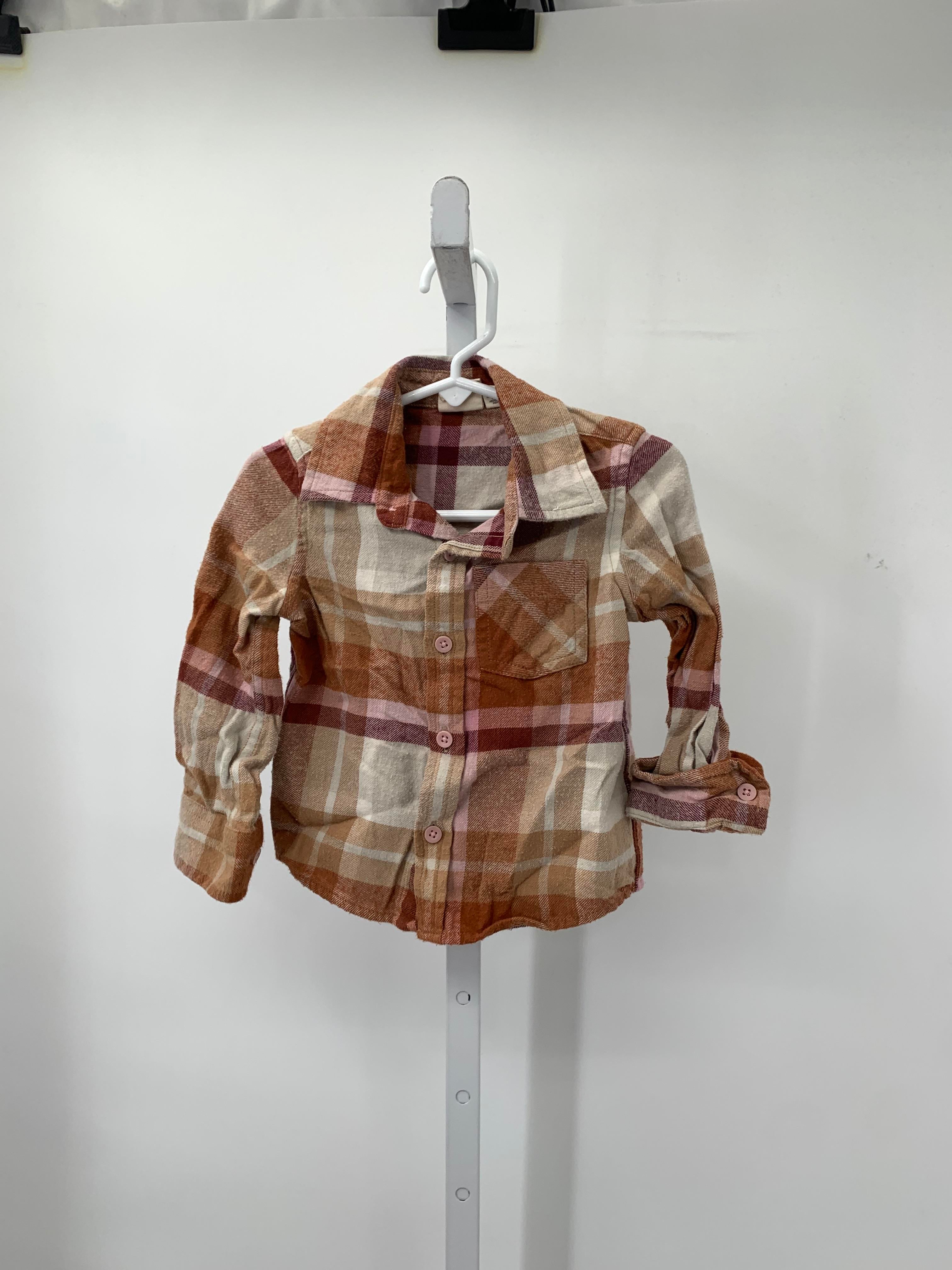 Size 2T Girls Long Sleeve Shirt