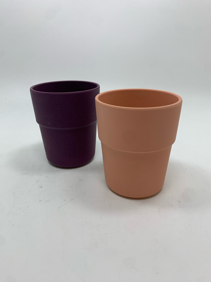 2 BAMBOO CHILDRENS DRINK CUPS.