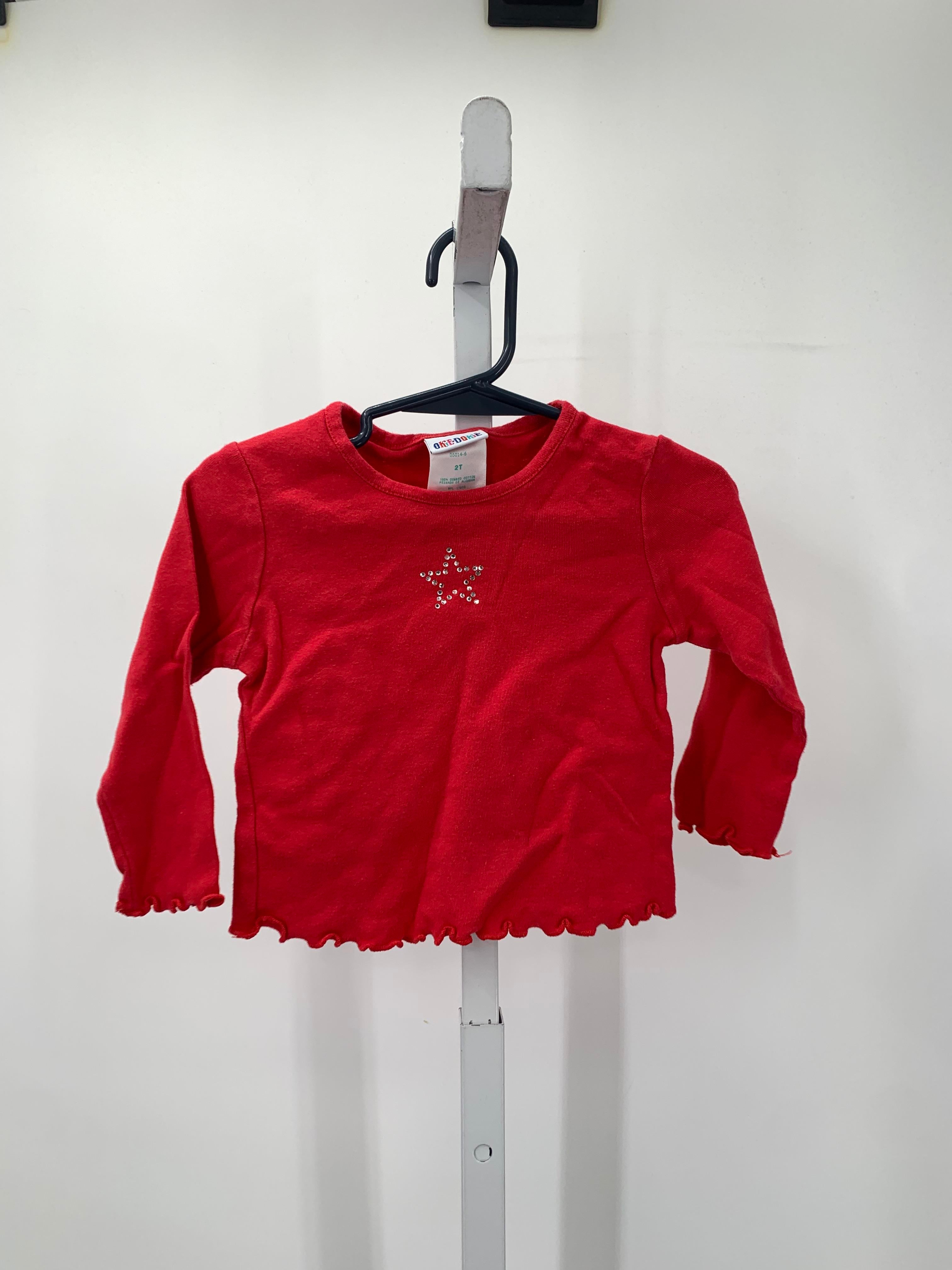 Okie Dokie Size 2T Girls Long Sleeve Shirt