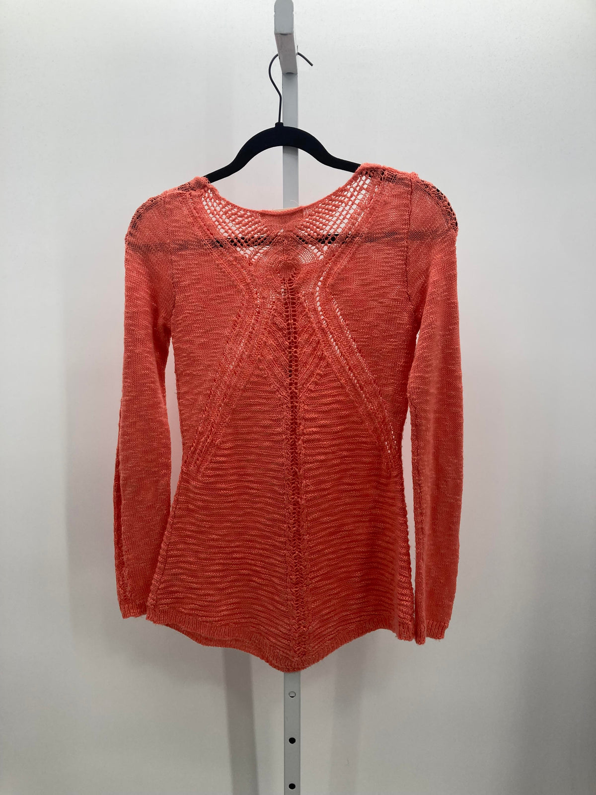 Pink Rose Size Small Juniors Long Sleeve Sweater