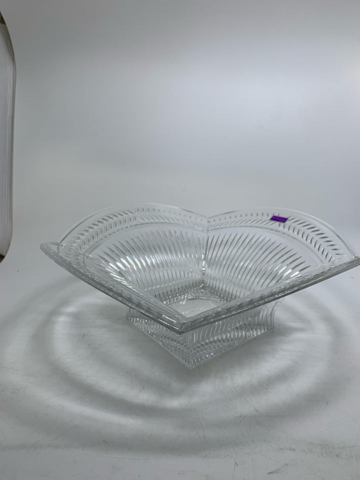 CUT CRYSTAL ROMAN WEDGE CENTERPIECE BOWL.