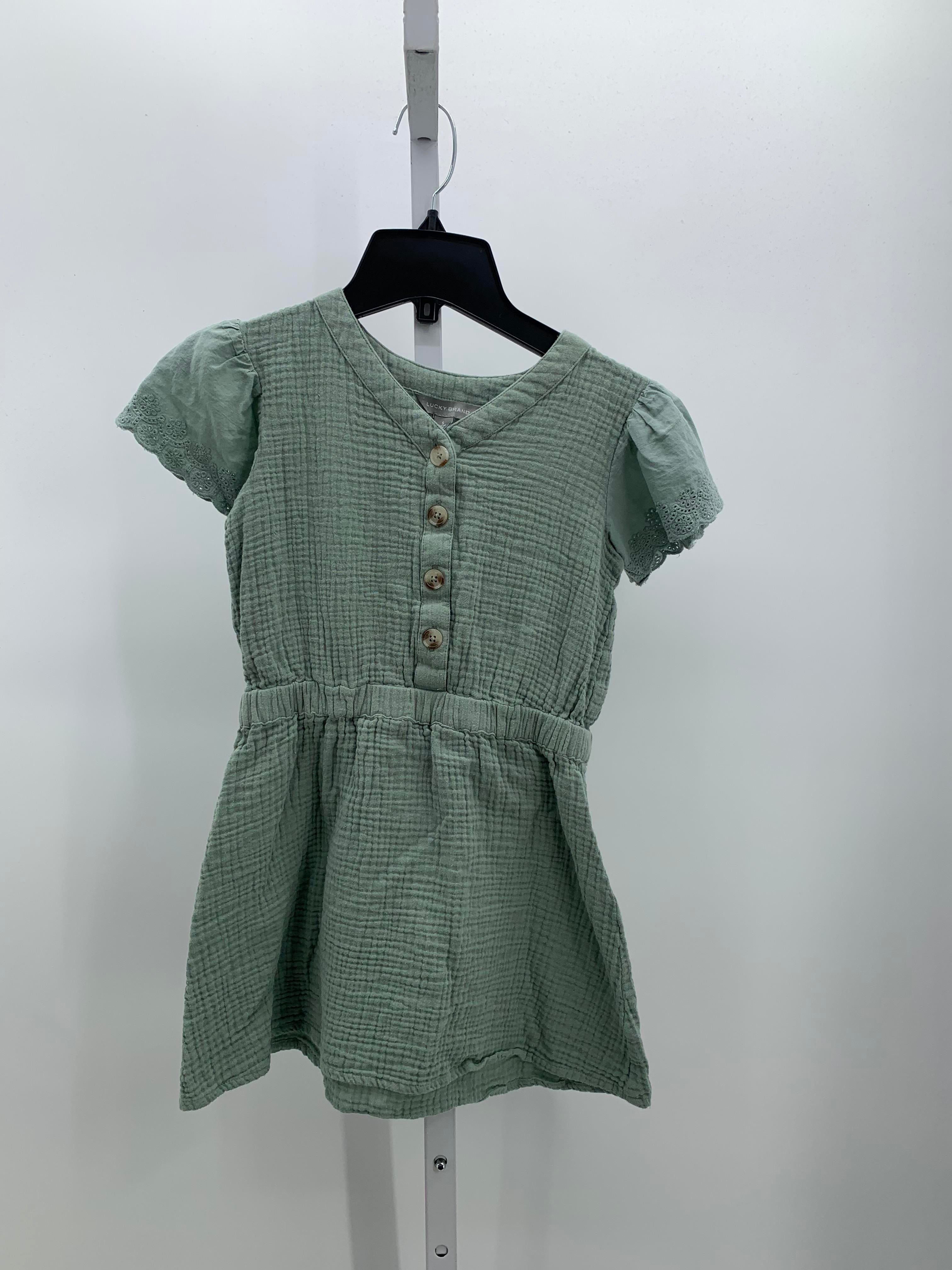 Lucky Brand Size 6-7 Girls Short Sleeve Dress