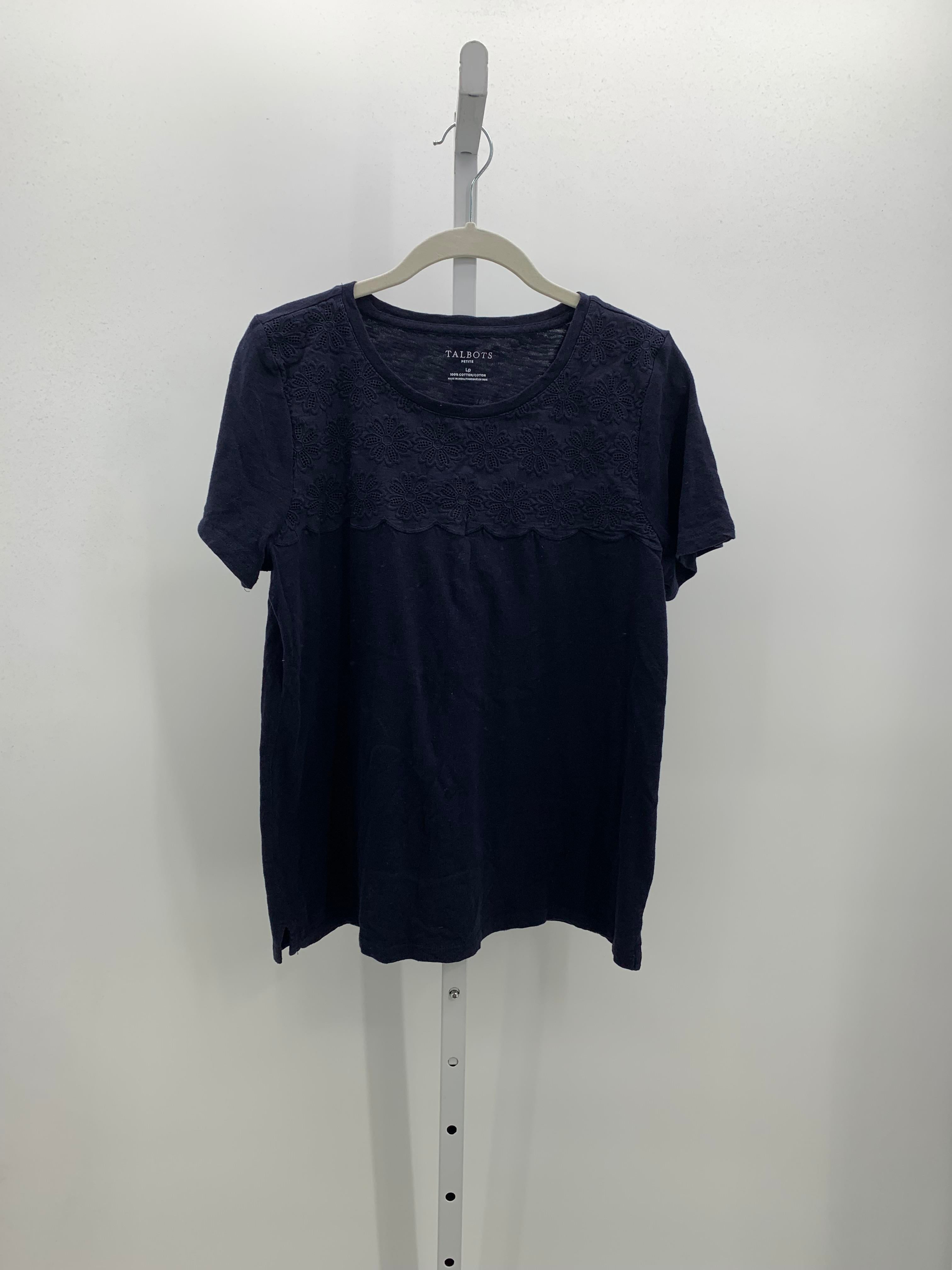 Talbots Size Large Petite Petite Short Sleeve Shirt