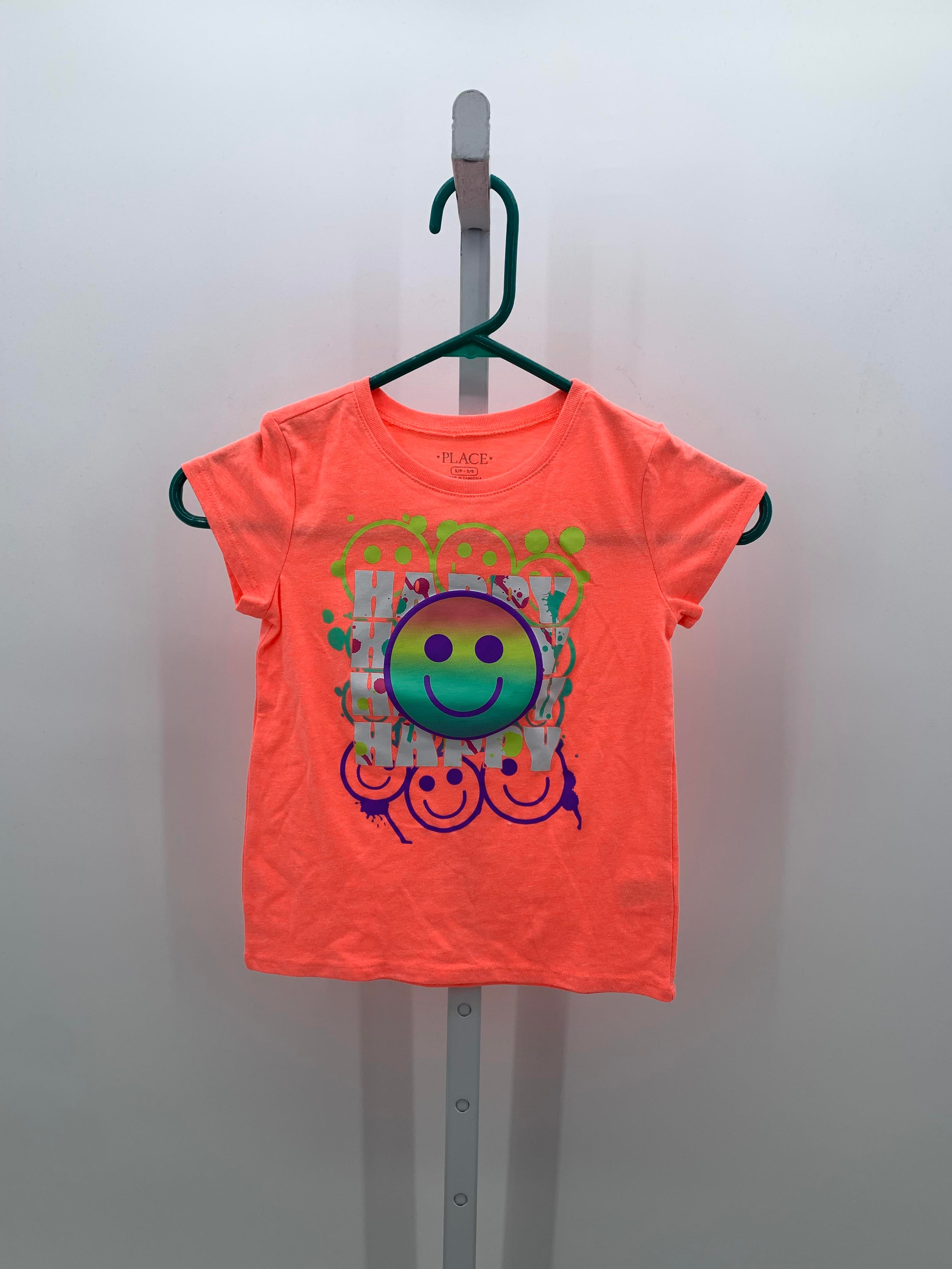 Children's Place Size 5-6 Girls Short Sleeve Shirt