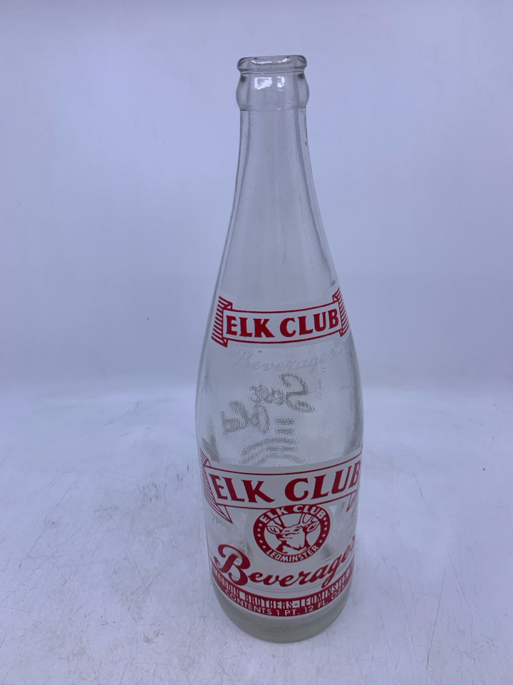 EMPTY ELK CLUB LEOMINSTER BEVERAGES.