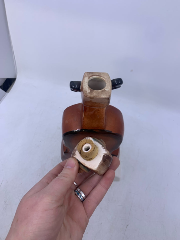 VTG BEETHOVEN'S FIFTH MUSIC BOX MUSICAL LIQUOR DECANTER VIOLIN.