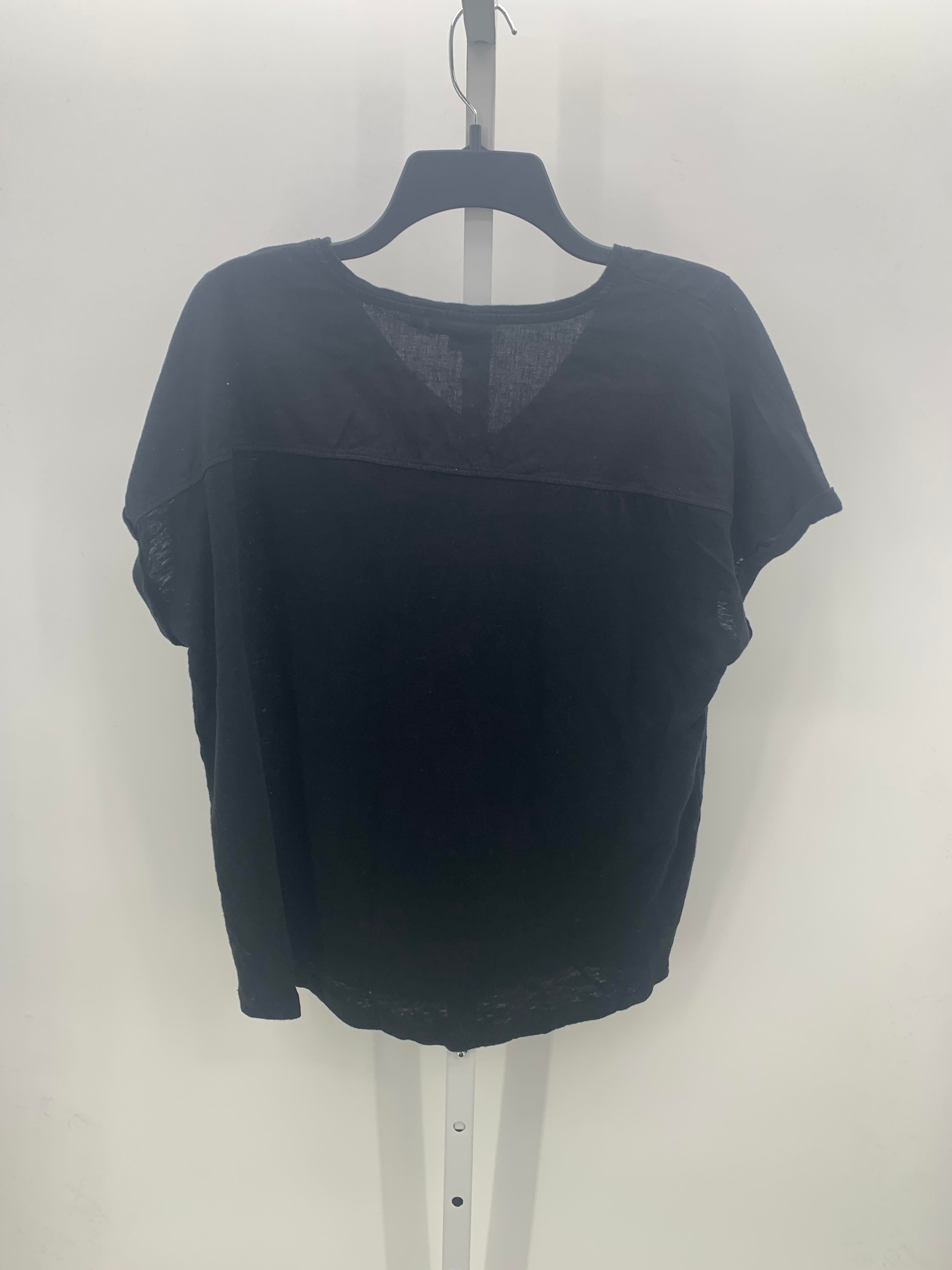 Chico's Size Large Misses Short Sleeve Shirt
