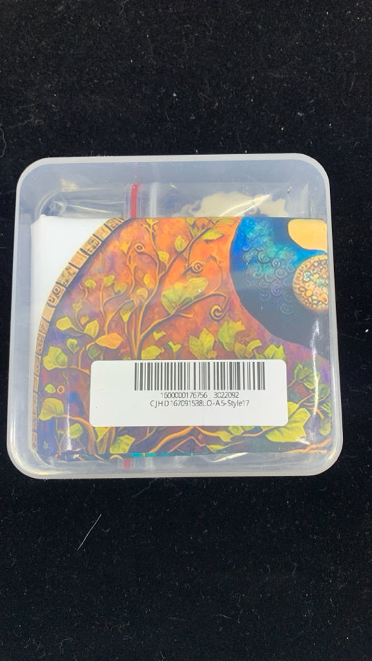 NIB WOODEN JIGSAW PUZZLE PEACOCK.