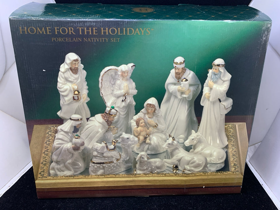 NATIVITY SET-HOME FOR THE HOLIDAYS.