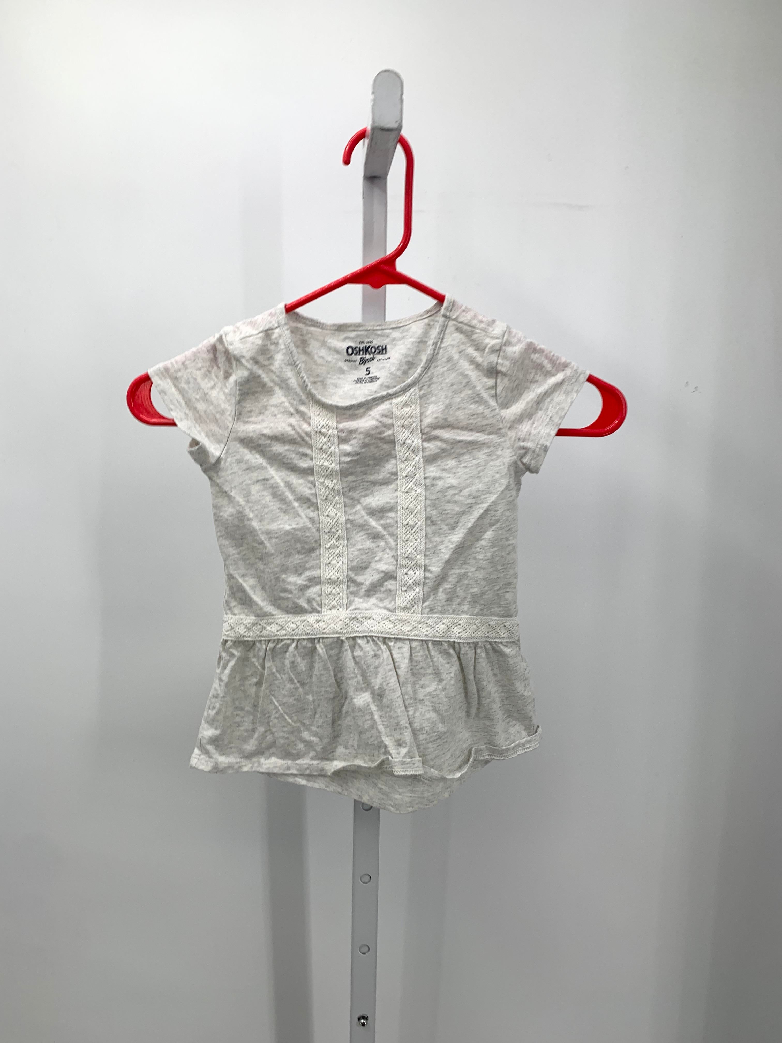 Osh Kosh Size 5 Girls Short Sleeve Shirt