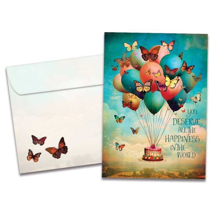 Happiness Balloons, Birthday Card