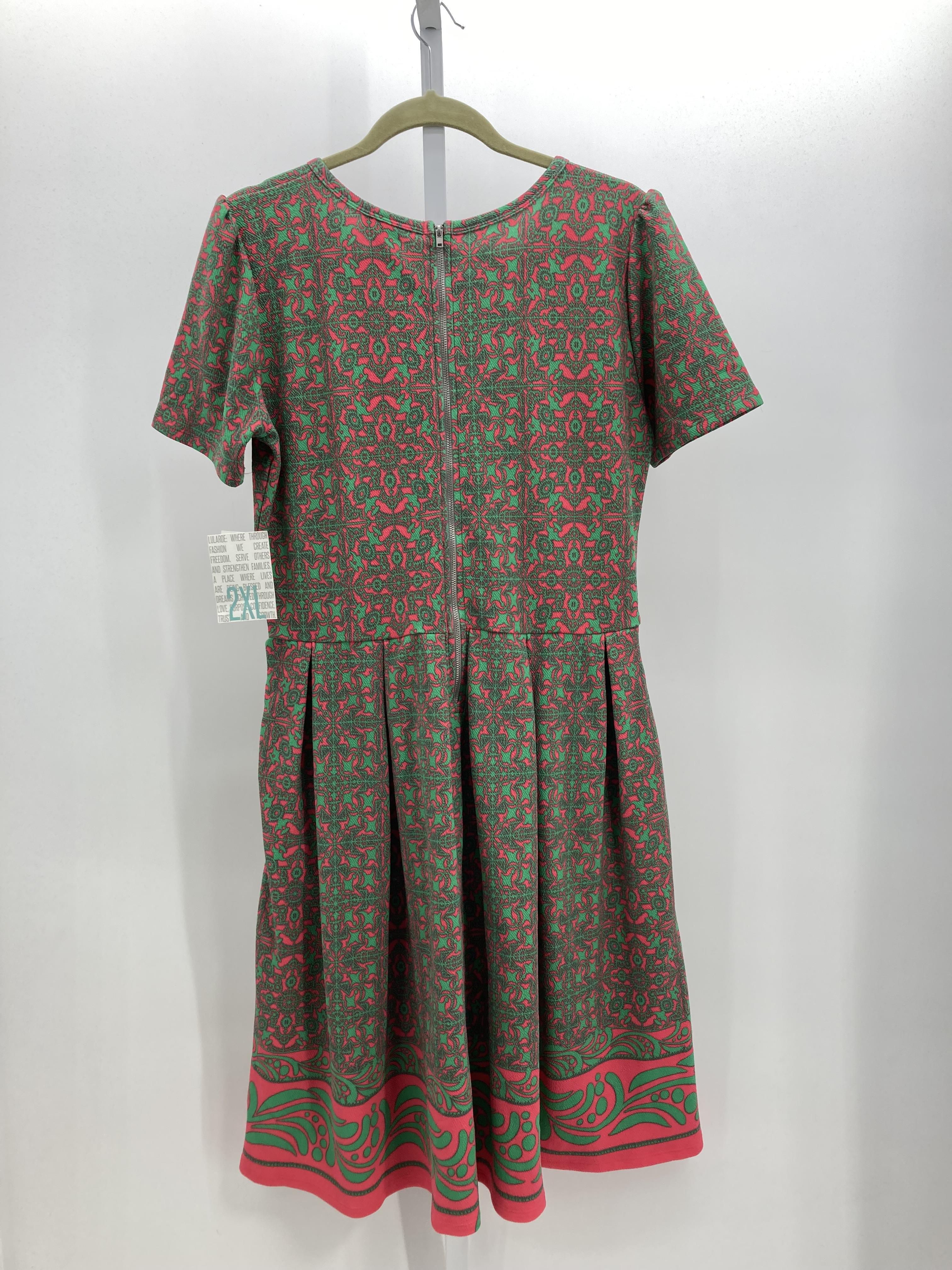 Lularoe Size 2X Womens Short Sleeve Dress