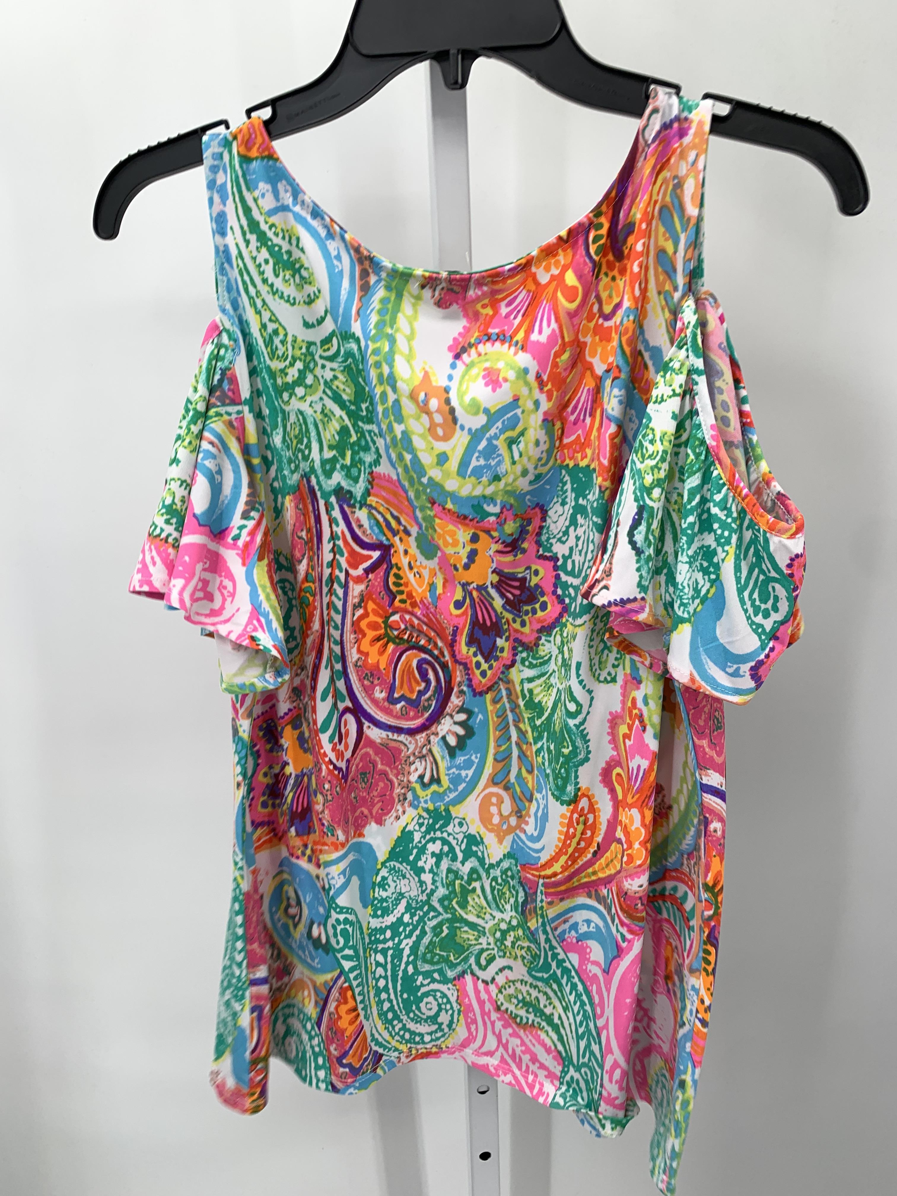 Chaus Size Large Misses Short Sleeve Shirt