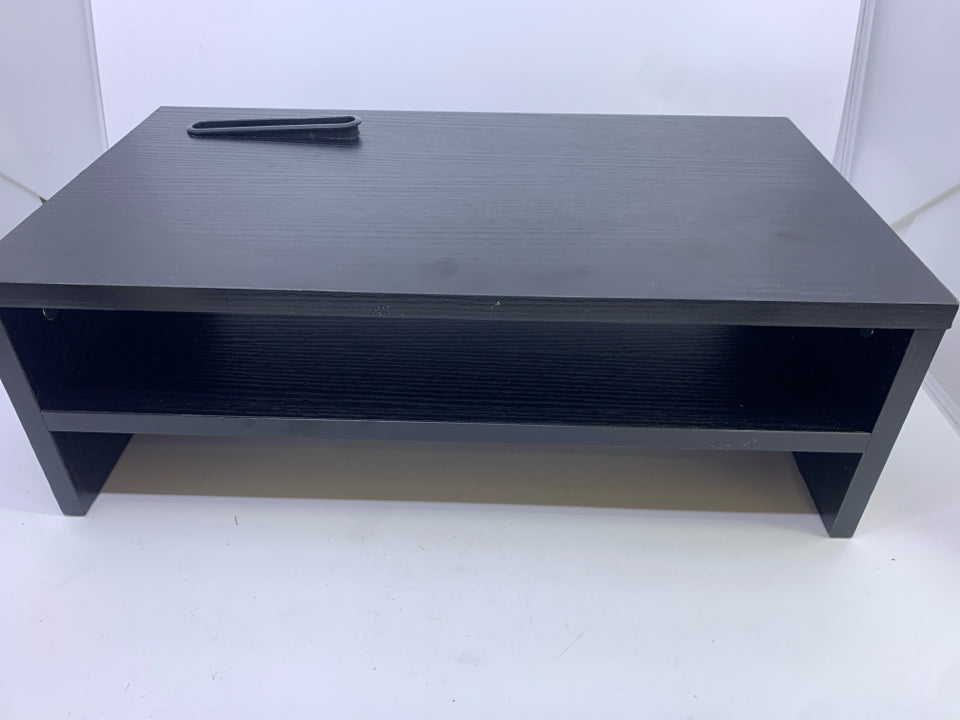 2 TIER BLACK COMPUTER RISER.