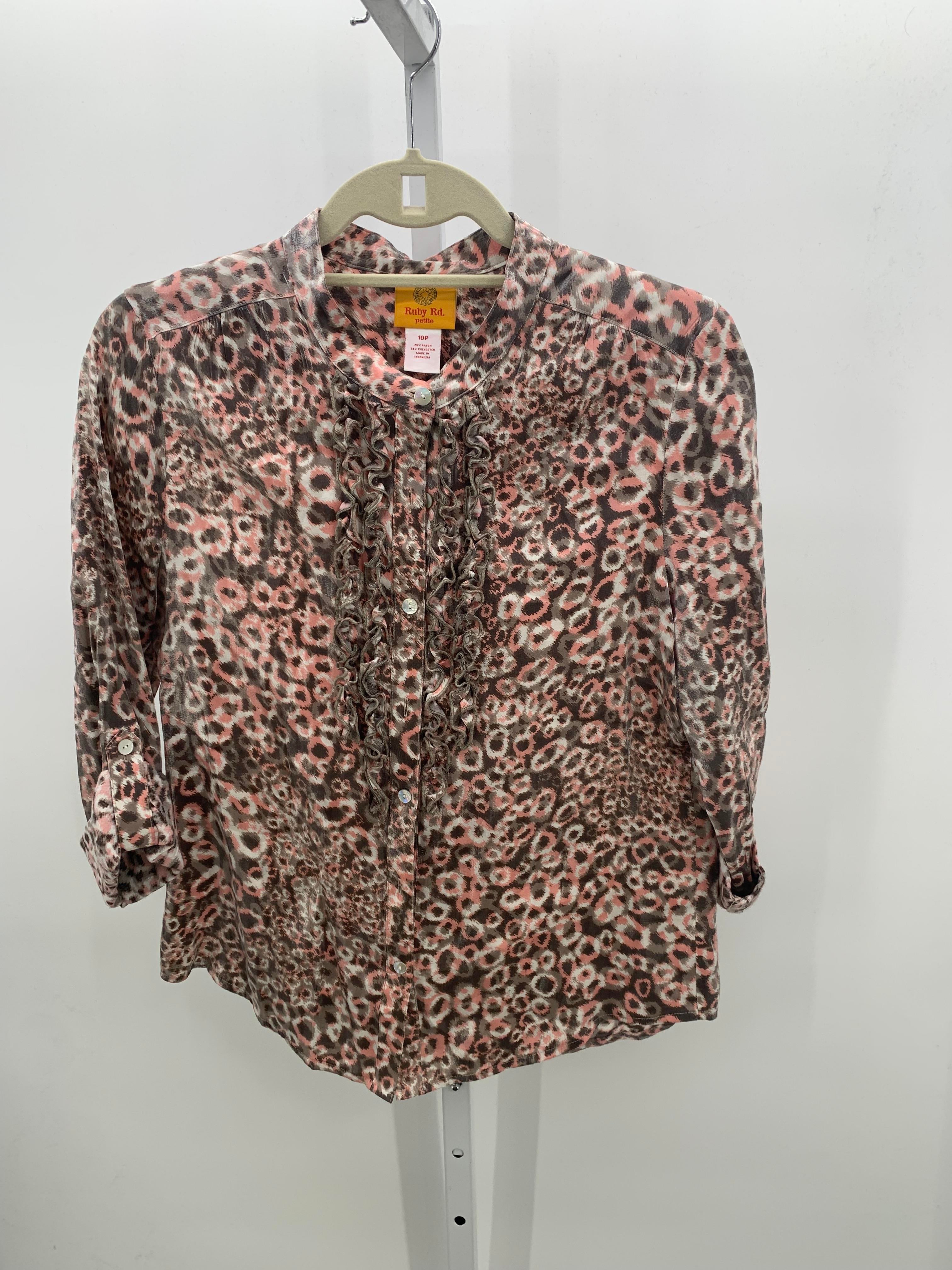Ruby Rd. Size 10 Petite Petite 3/4 Sleeve Shirt