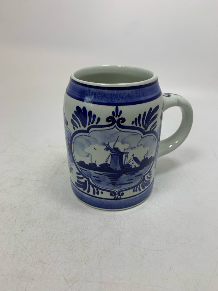 WINDMILL HAND PAINTED MUG.
