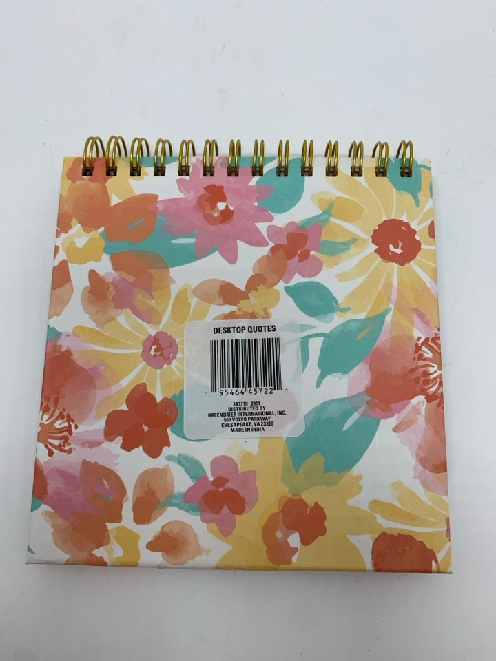 NWT INSPIRATIONAL WORDS TO LIVE BY DESK TOP FLIP BOOK.
