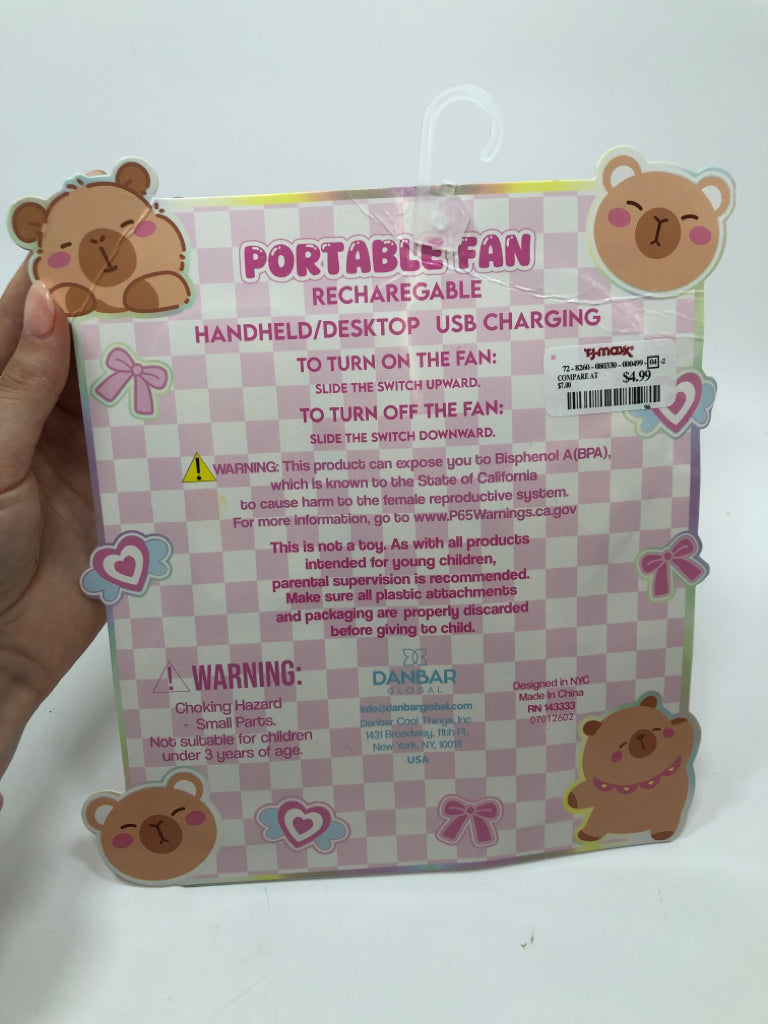 NIP DANBAR PORTABLE FAN.