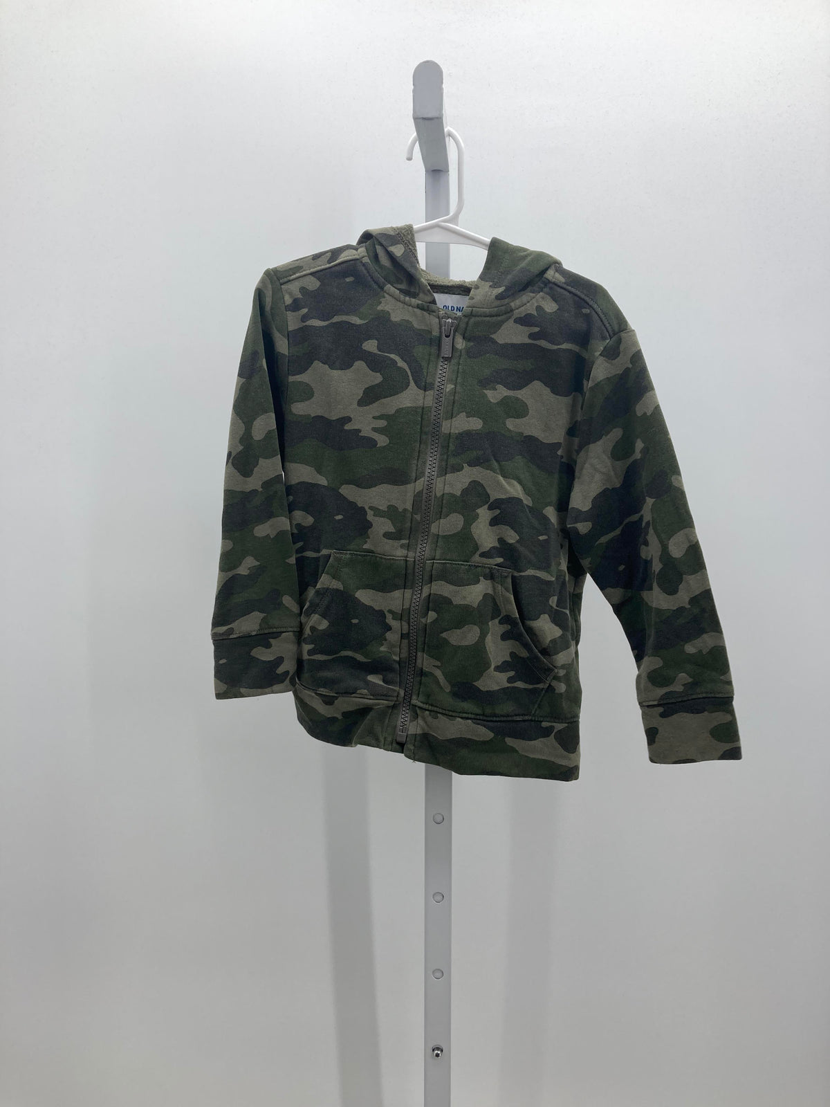 HOODED CAMO ZIP