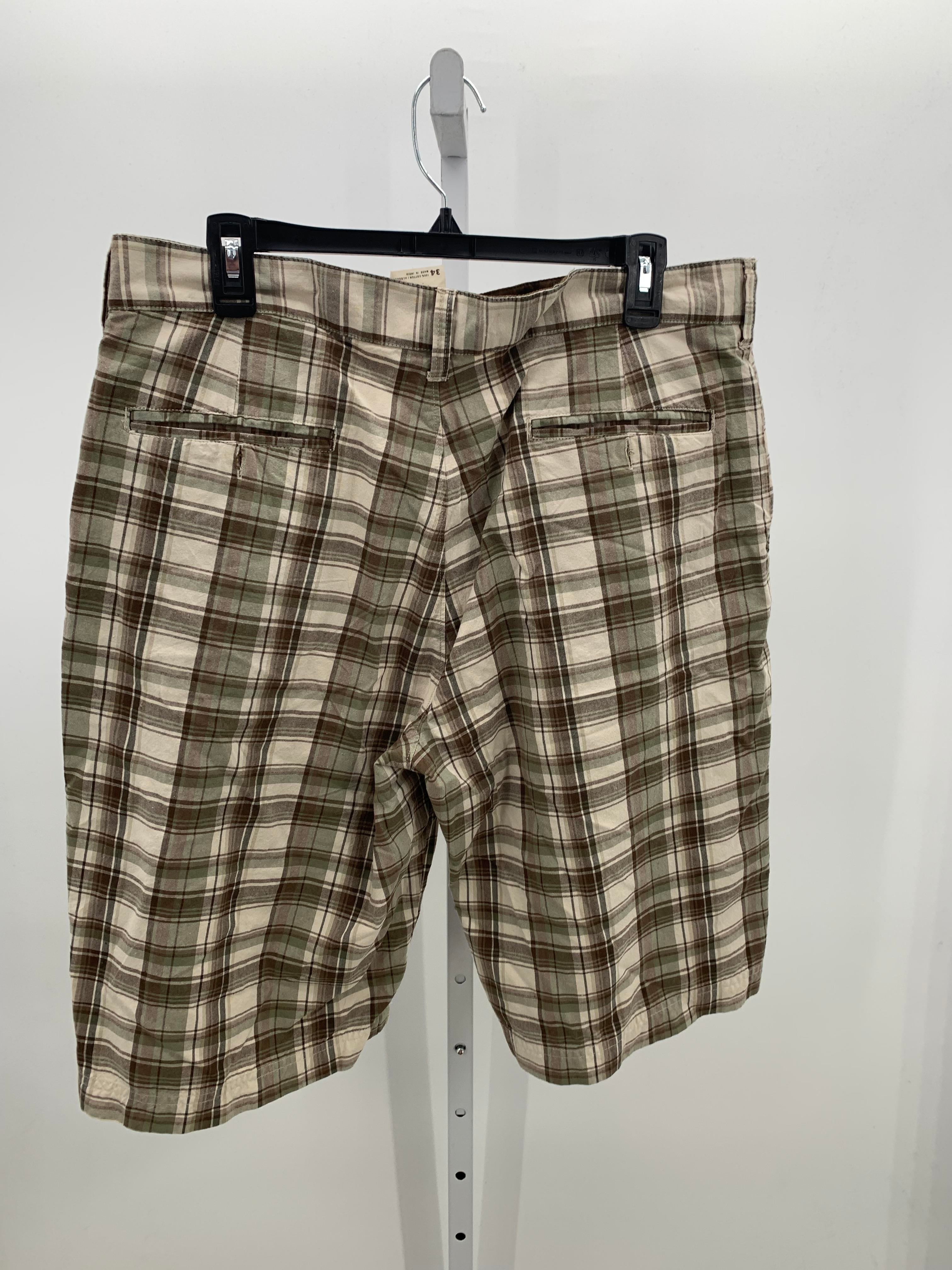 BROWN GREEN PLAID