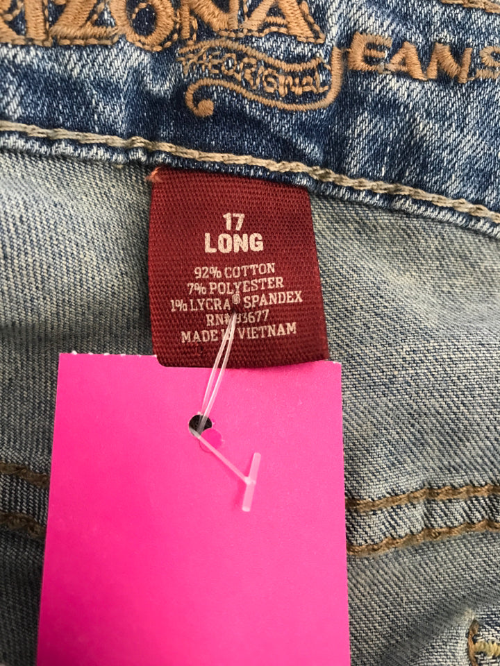 Arizona Size 17 Long Juniors Jeans