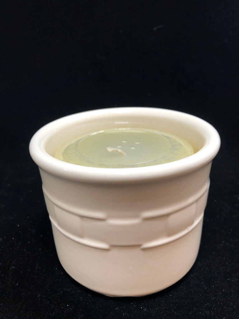 LONGABERGER CANDLE/CANDLE HOLDER.