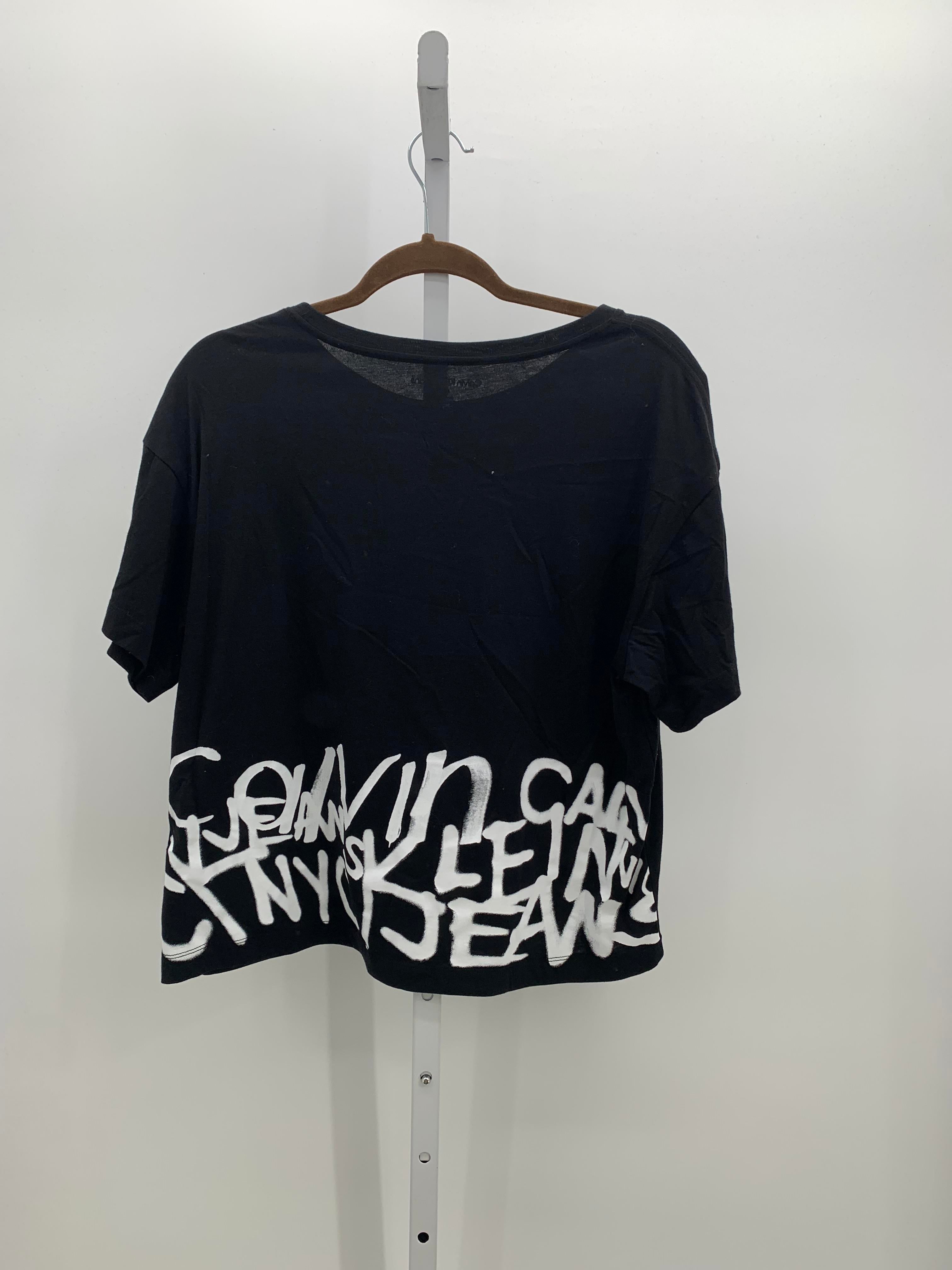 Calvin Klein Size Large Misses Short Sleeve Shirt