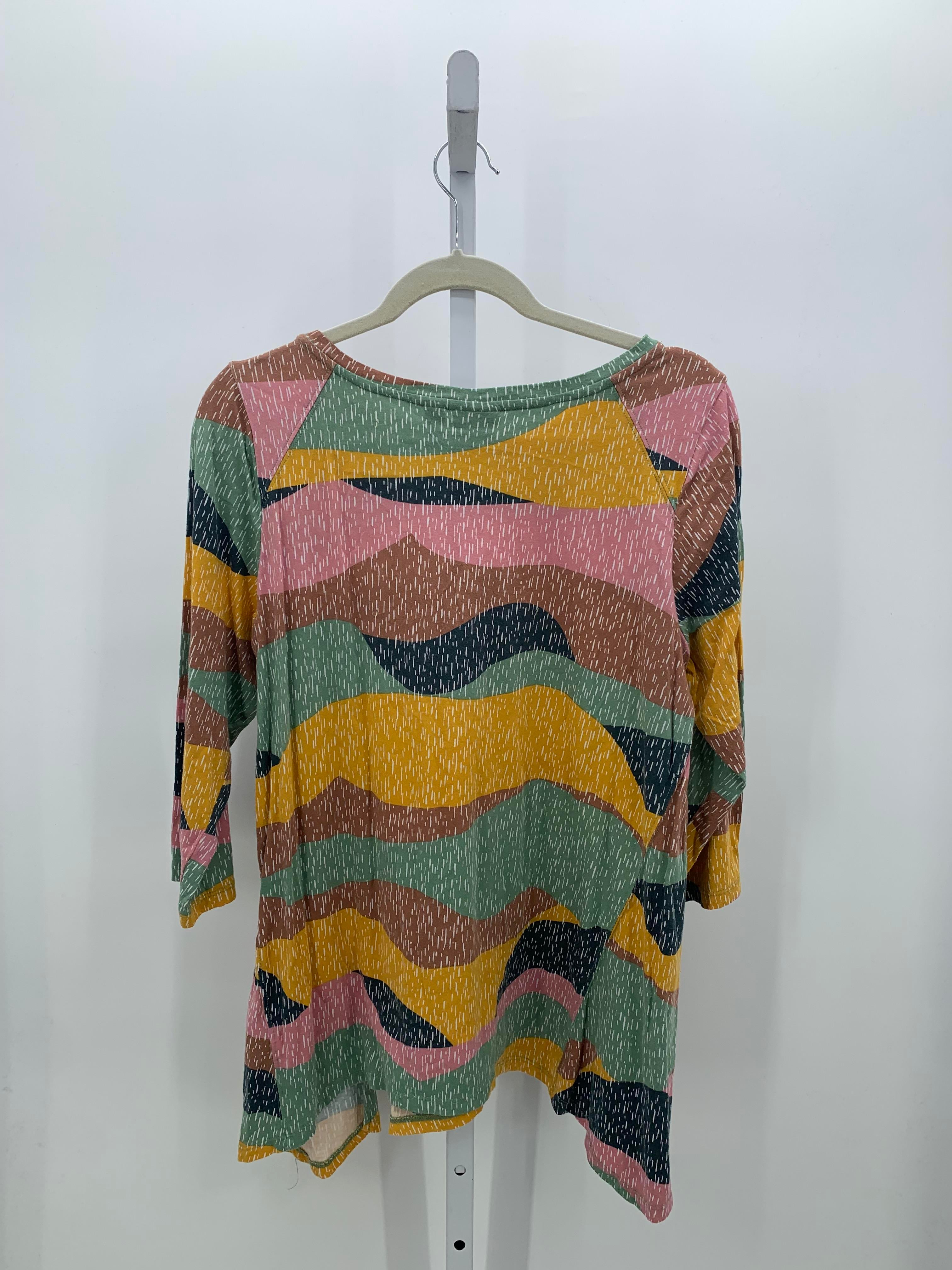 LOGO Size Large Misses 3/4 Sleeve Shirt