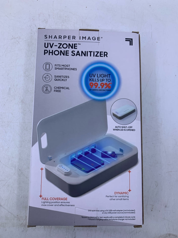 NIB UV-ZONE PHONE SANITIZER.