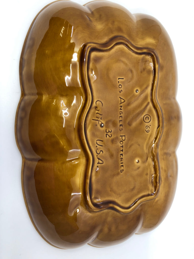VTG EMBOSSED VEGGIES CENTERPIECE BOWL.