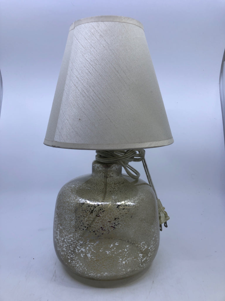 GOLDEN MERCURY GLASS DESK LAMP.