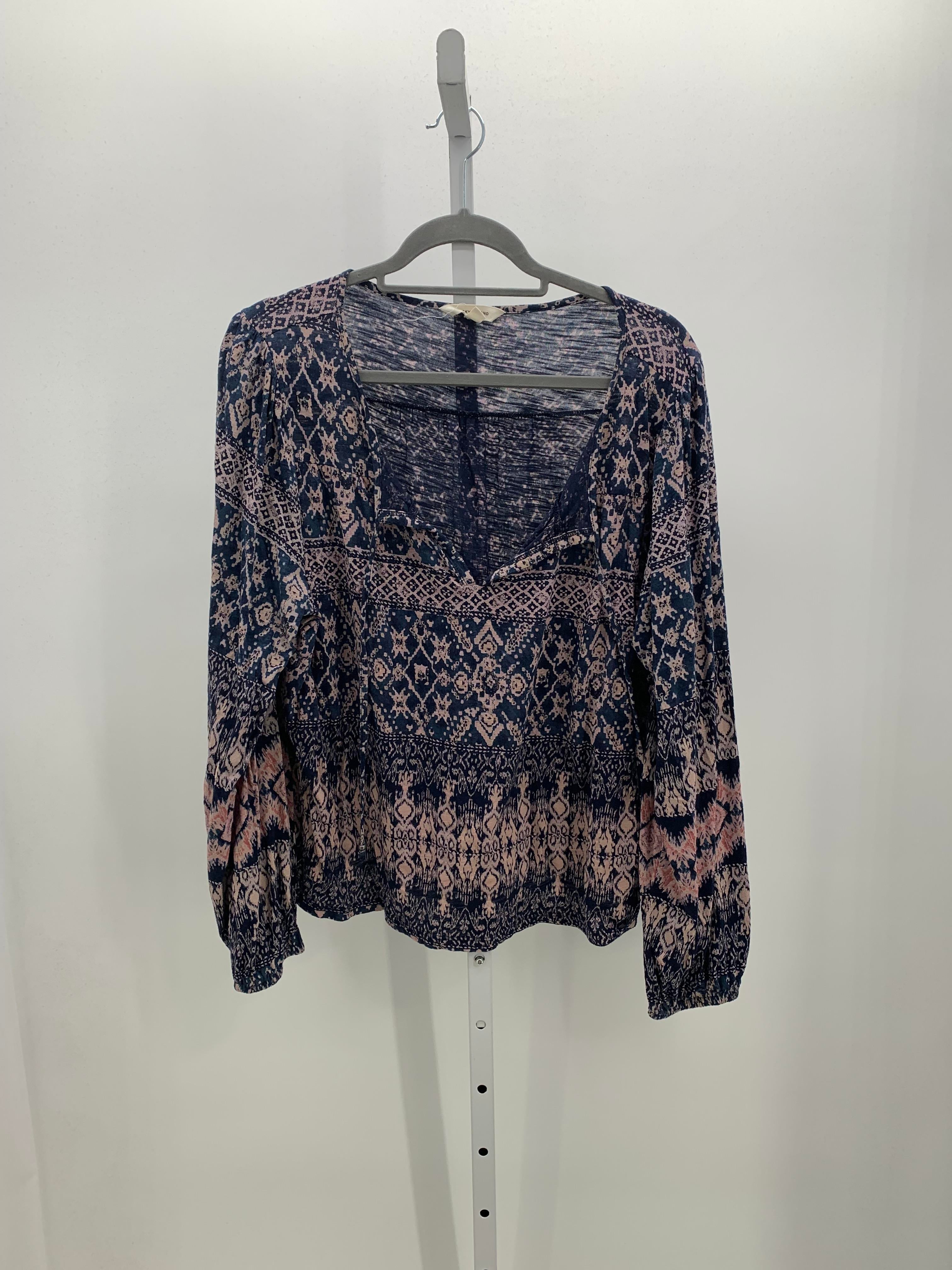 Lucky Brand Size Extra Large Misses Long Sleeve Shirt