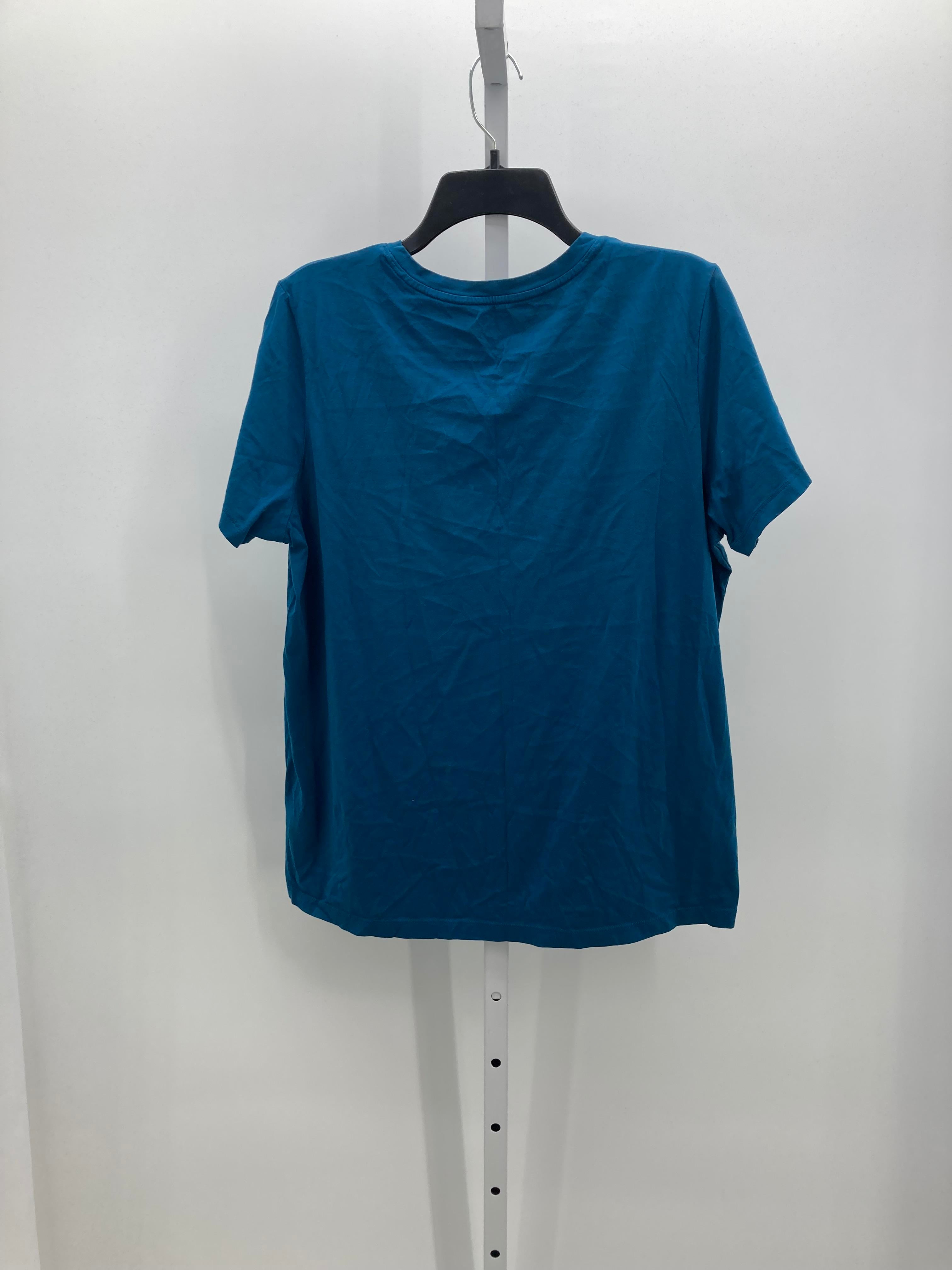 Lands End Size Large Misses Short Sleeve Shirt