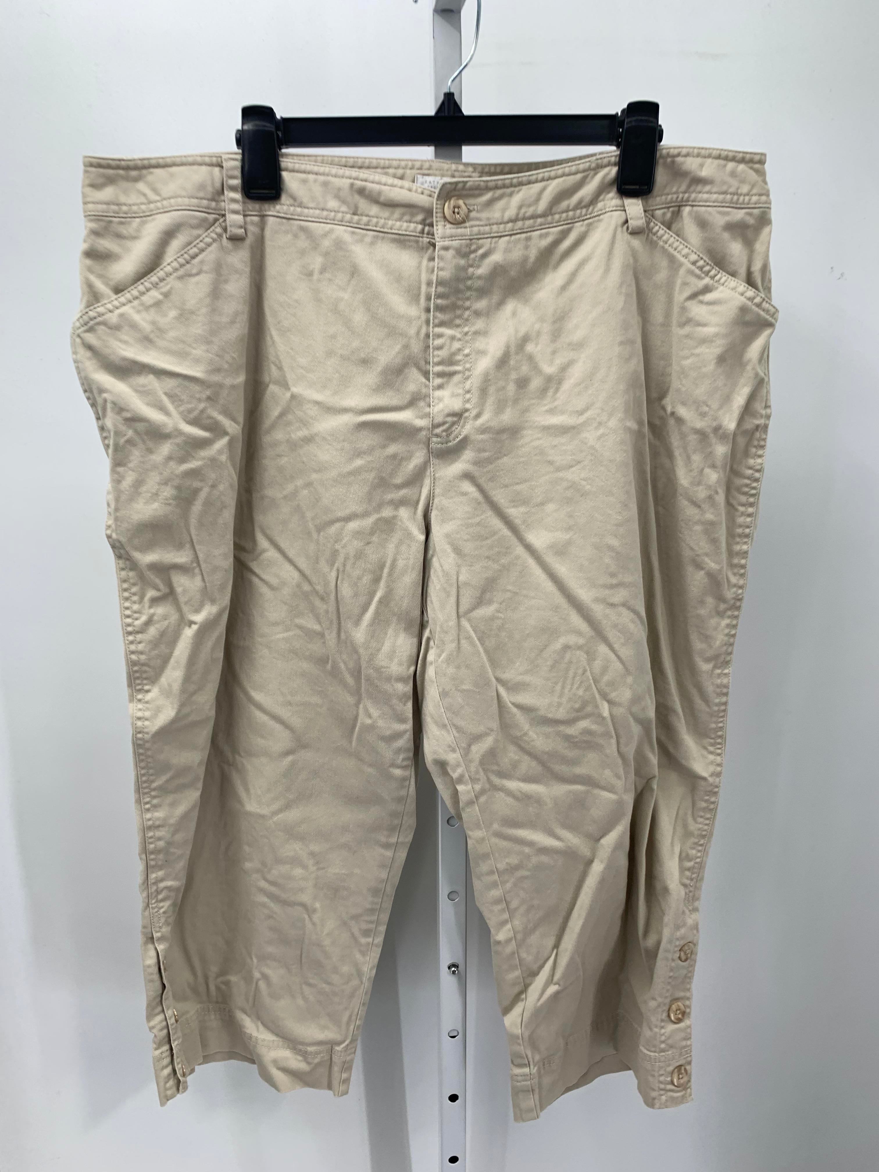 Charter Club Size 20 W Womens Cropped Pants