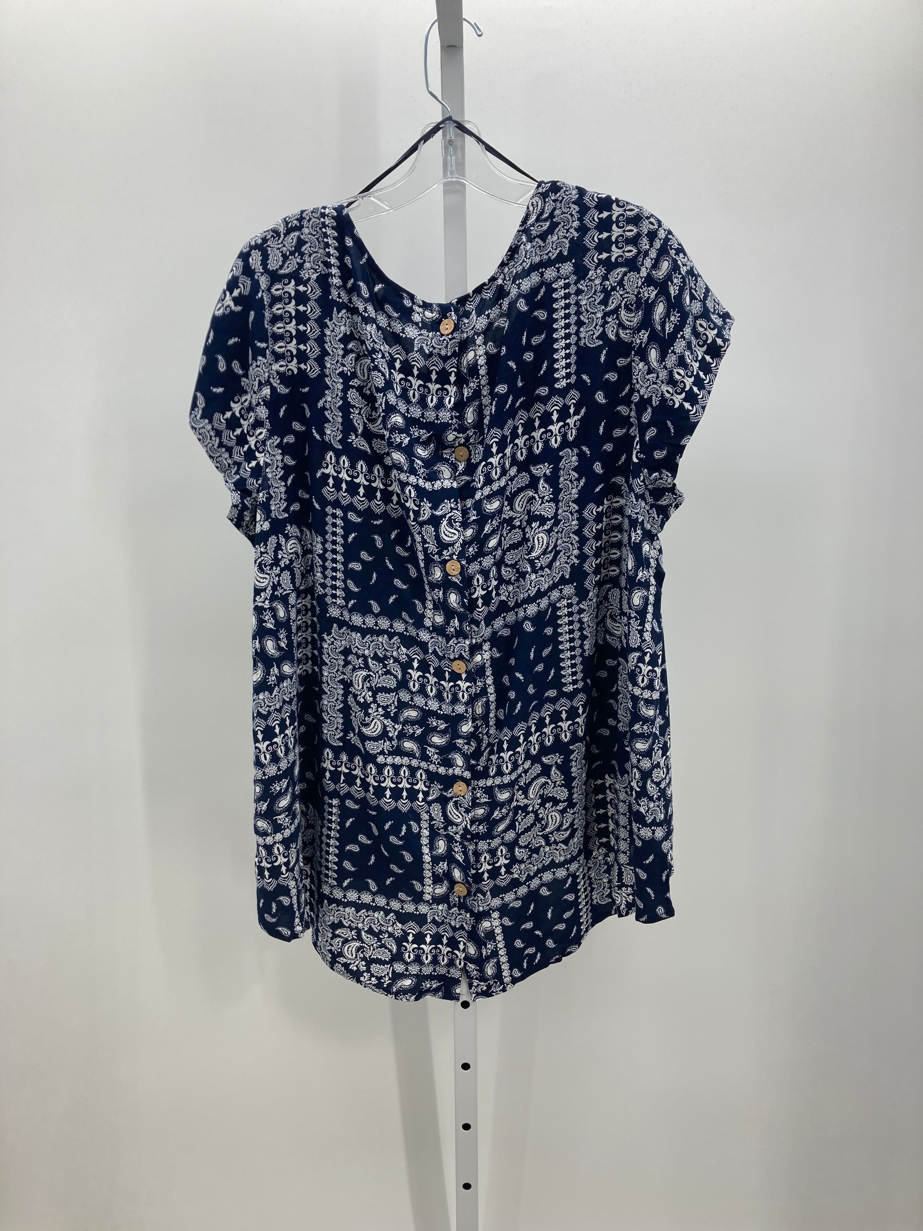 Jones & Co Size 1X Womens Short Sleeve Shirt