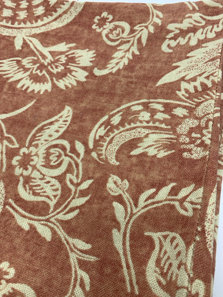 TERRA COTTA PATTERN W/FLORAL PAISLEY.