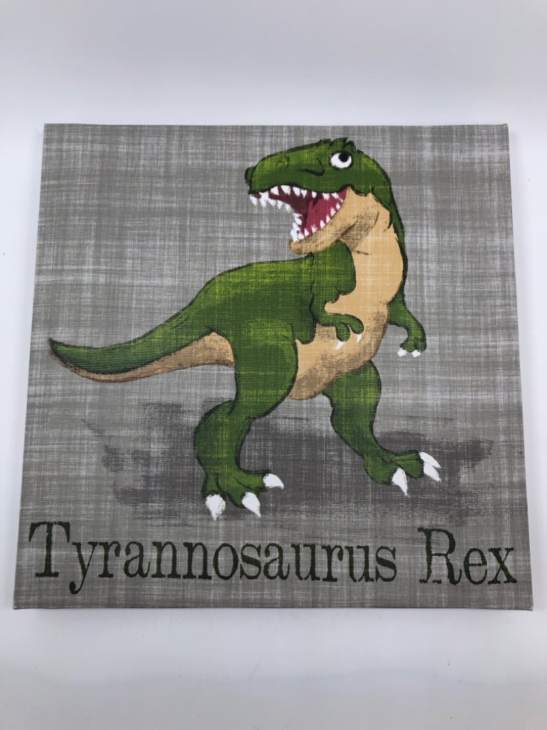 T REX CANVAS WALL ART.