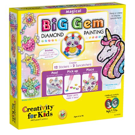 Big Gem Diamond Painting - Magical - Arts & Crafts for Ages 7 to 10 - Fat Brain
