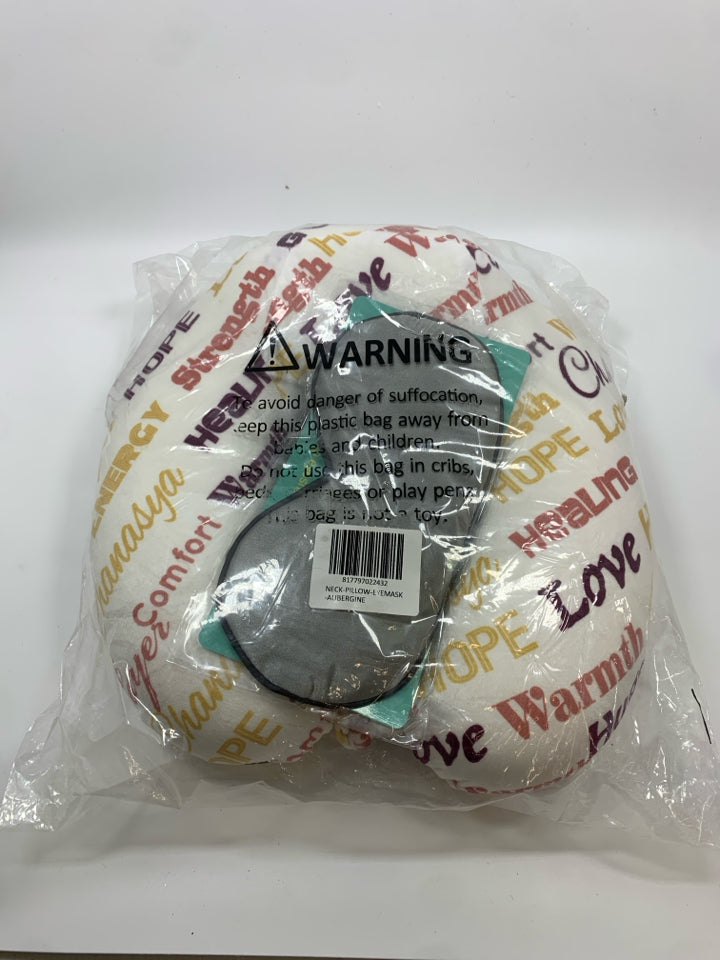 NIB NECK PILLOW POSITIVE AFFIRMATIONS.