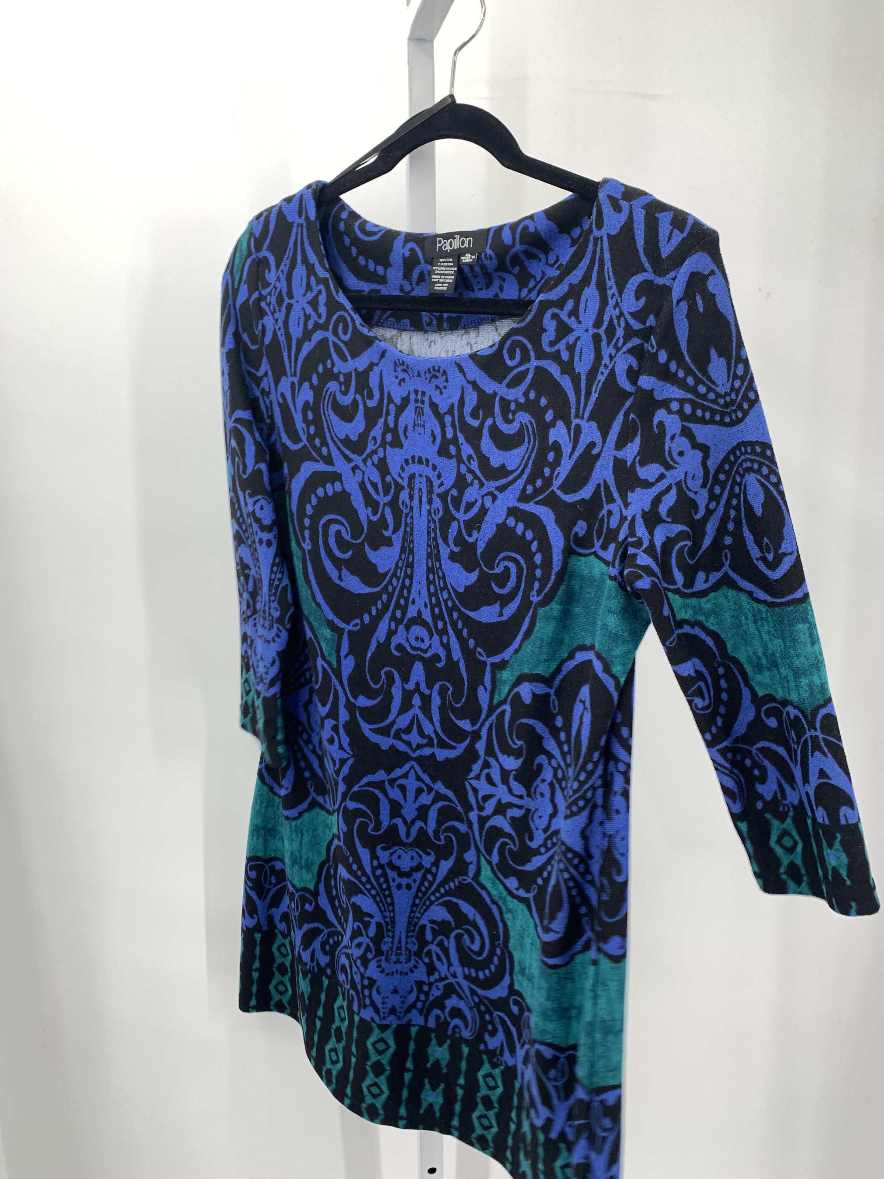 Papillon Size Extra Large Misses 3/4 Sleeve Dress