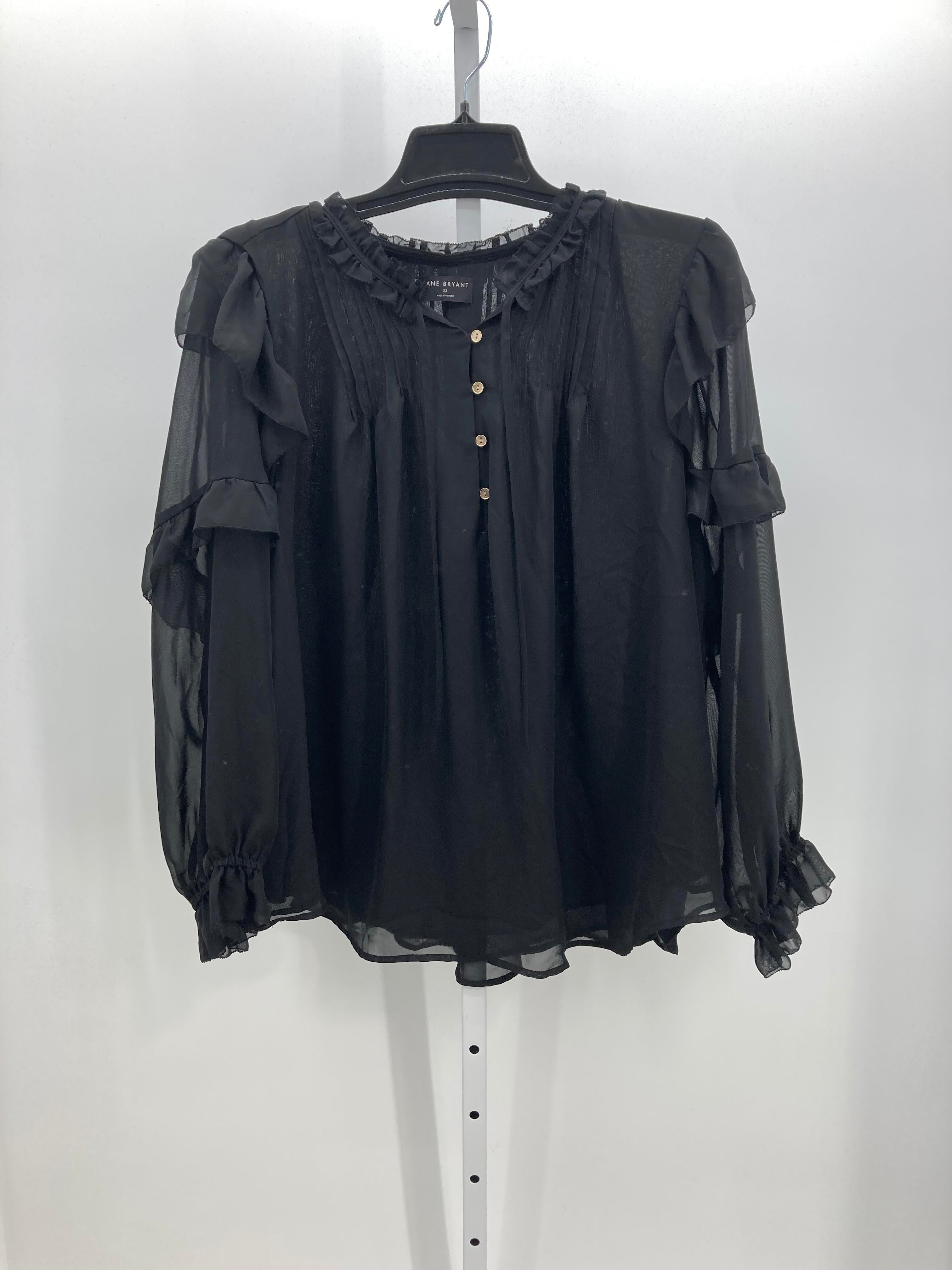 Lane Bryant Size 22 W Womens Long Sleeve Shirt