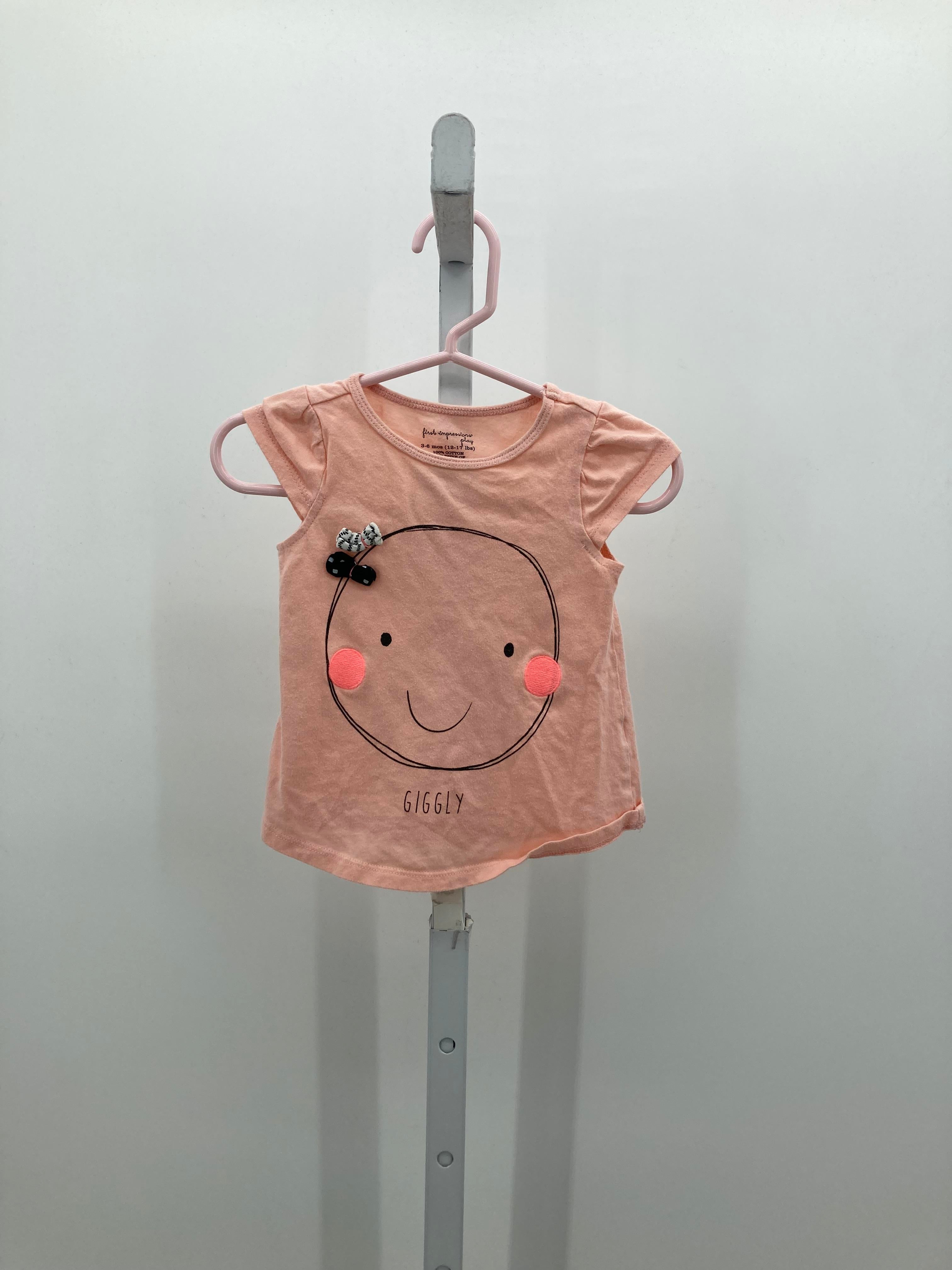 First Impressions Size 3-6 Months Girls Short Sleeve Shirt